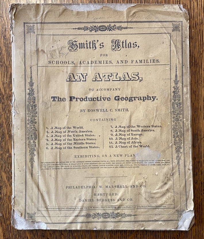 SMITH&rsquo;S ATLAS to accompany Productive Geography, 1835, 12 maps (b1)