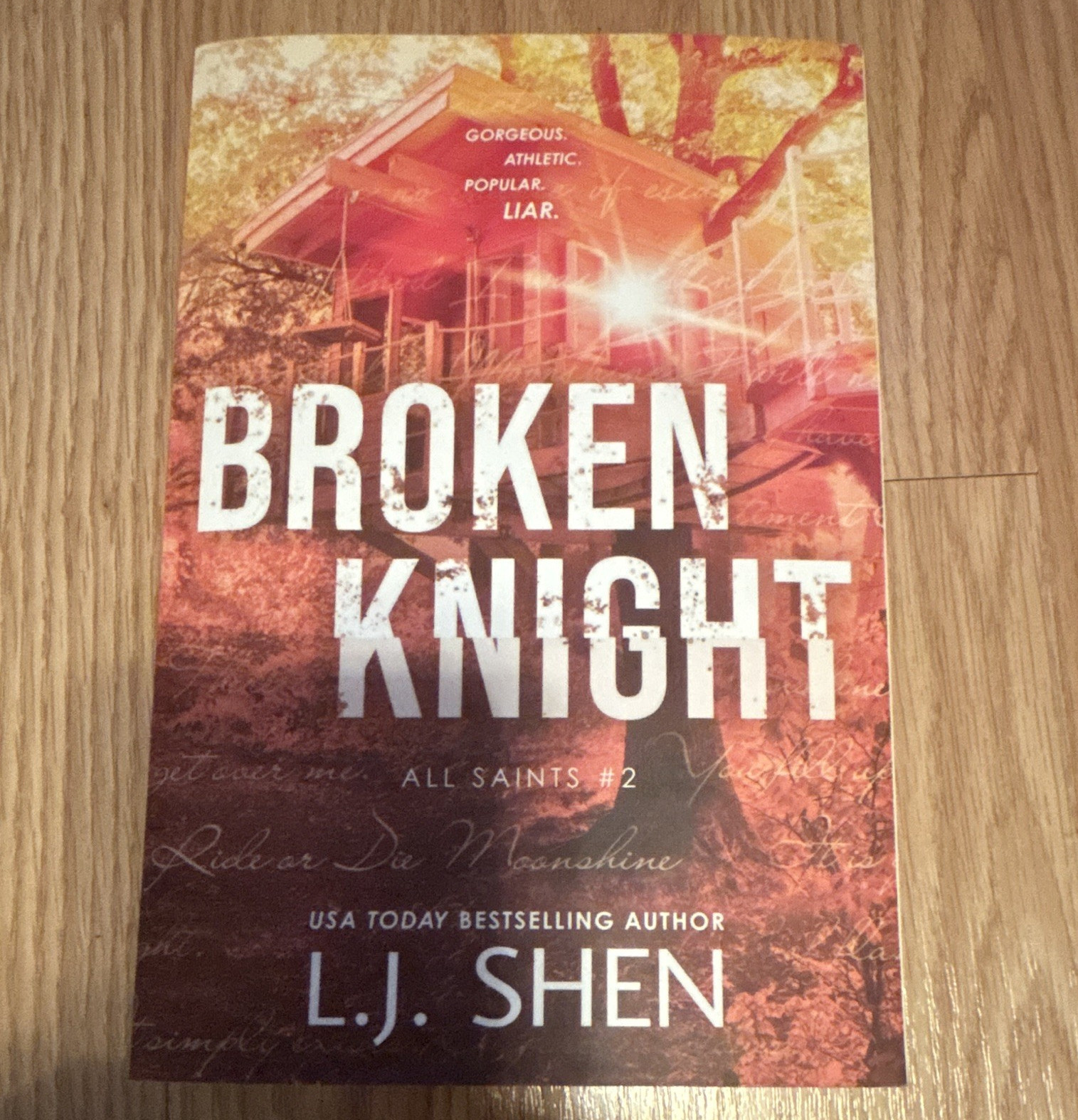 L.J. Shen Broken Knight All Saints Series #2 Trade Paperback 2023 Romance