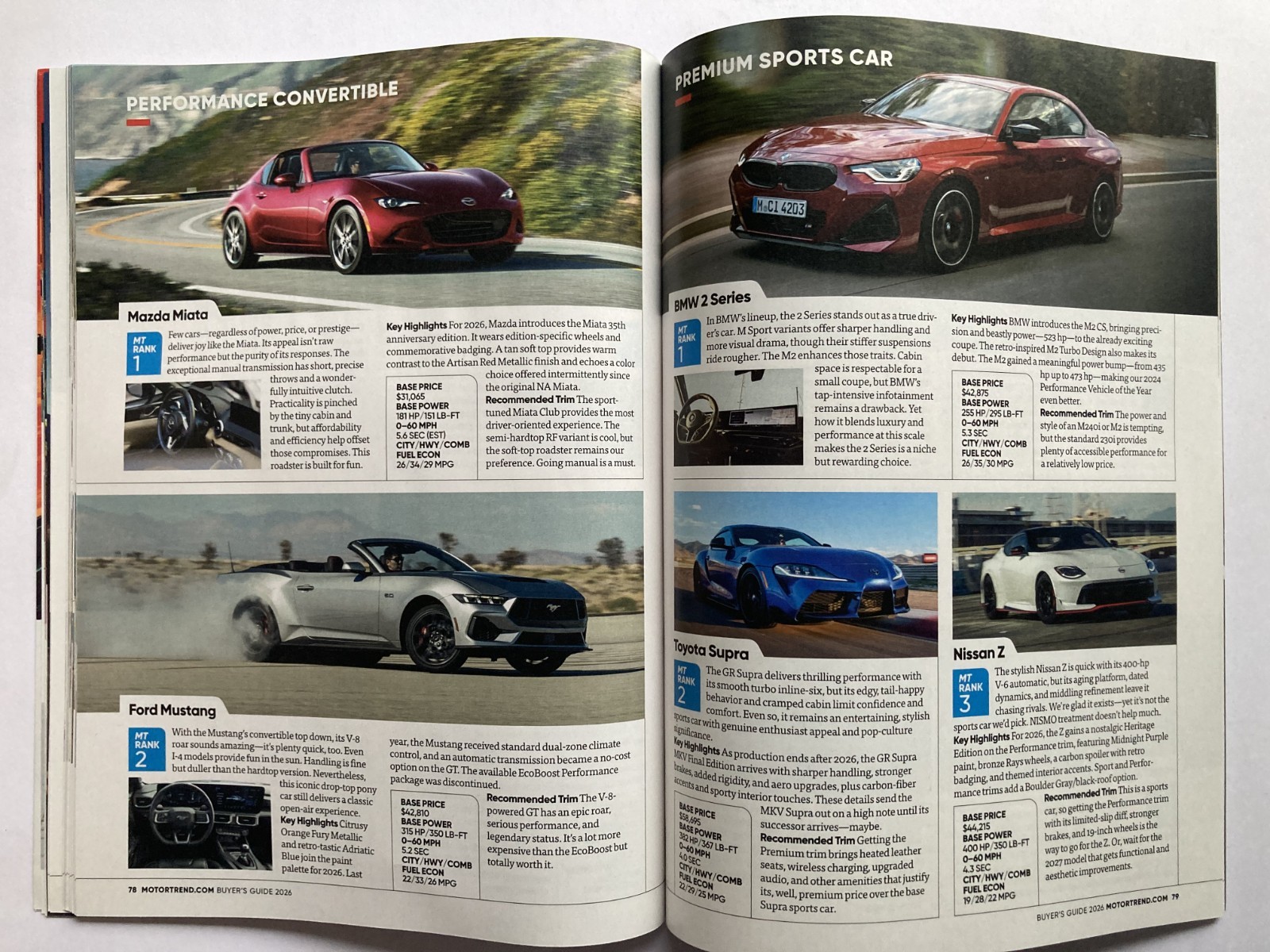 2026 MOTOR TREND NEW CAR & TRUCK BUYER&rsquo;S GUIDE Magazine UNBIASED REVIEWS / New