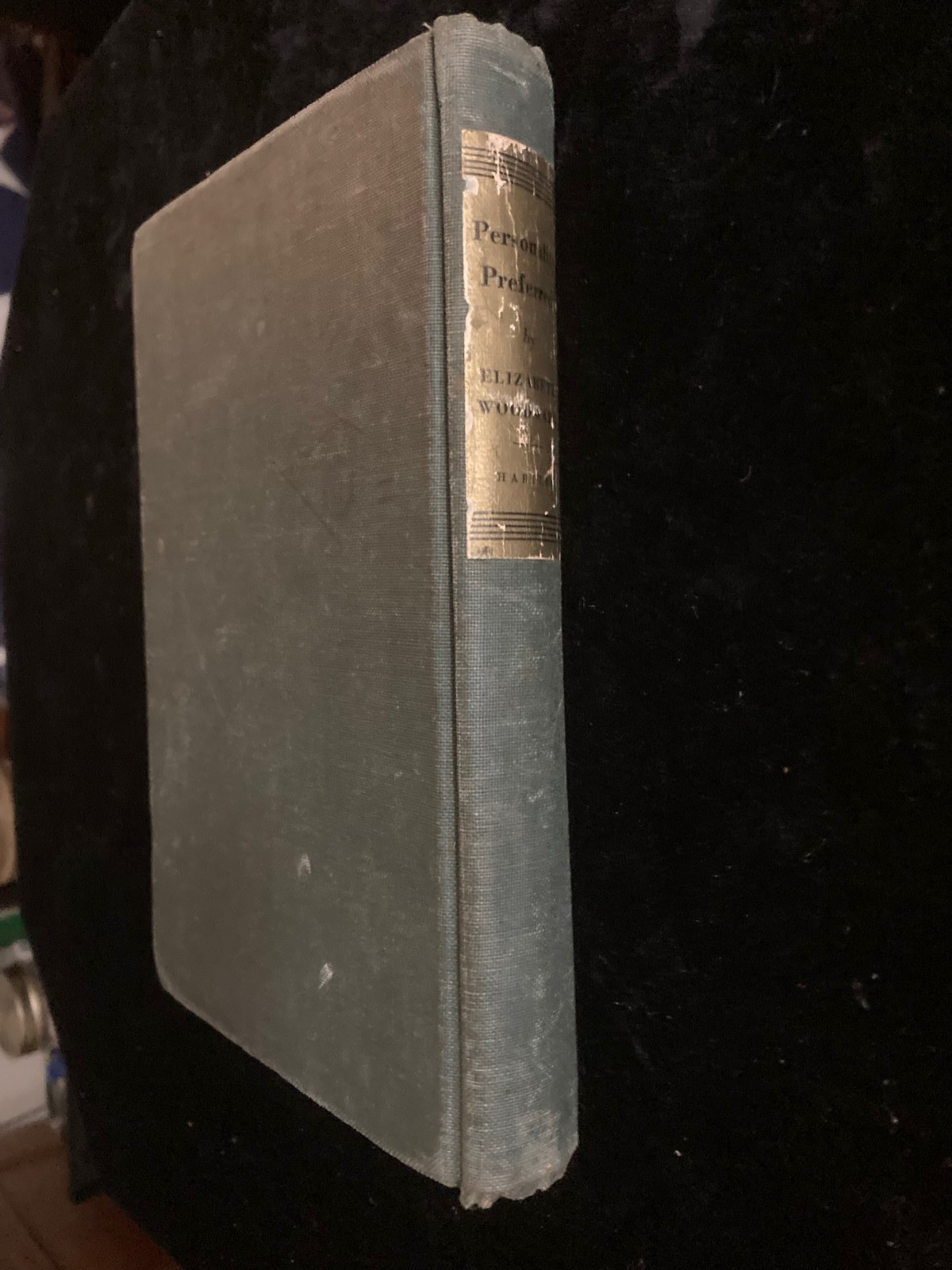 Personality Preferred by Elizabeth Woodward (Harper, 1935) tenth edition