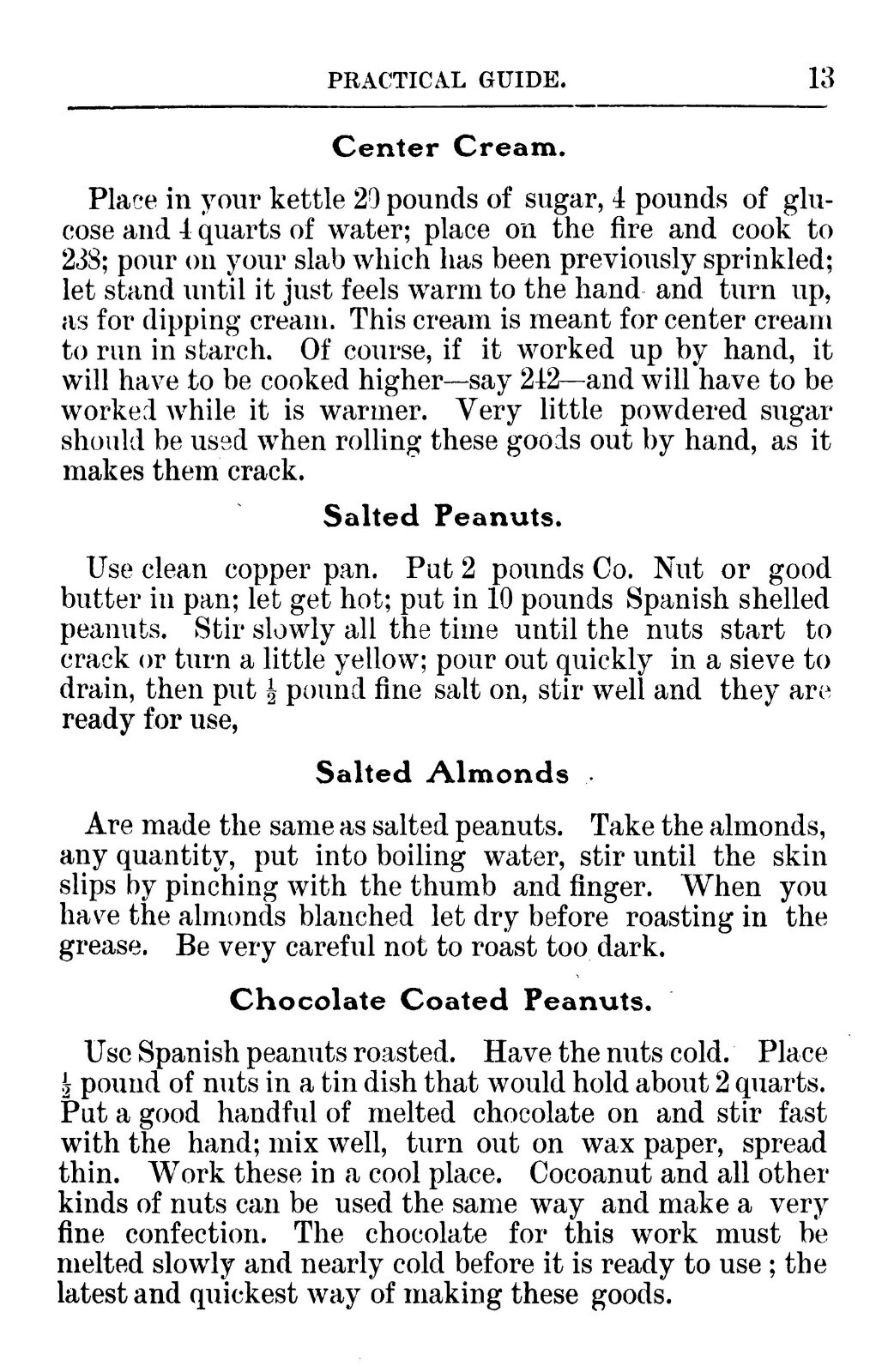 1904 Practical Guide To Candy Making And Soda Dispensing Cook Book 104 Pages