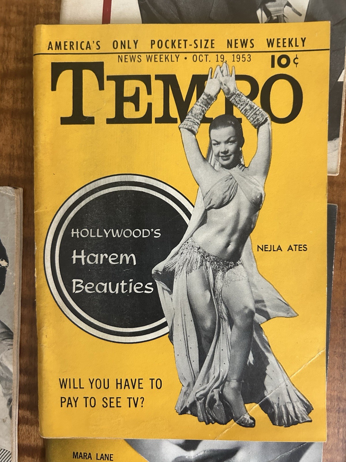 6 x 1950s Tempo Pocket Magazines News Tabloid Lot of 6 from 1953