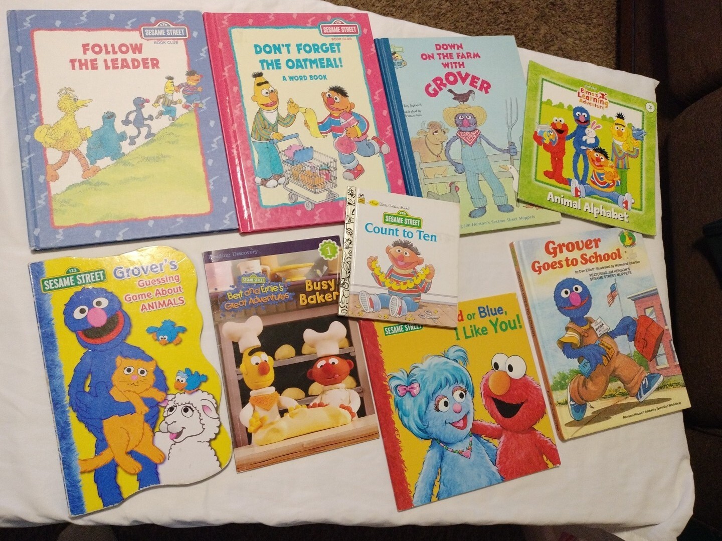 Vintage 80&rsquo;s Sesame Street Mixed Lot Of 9