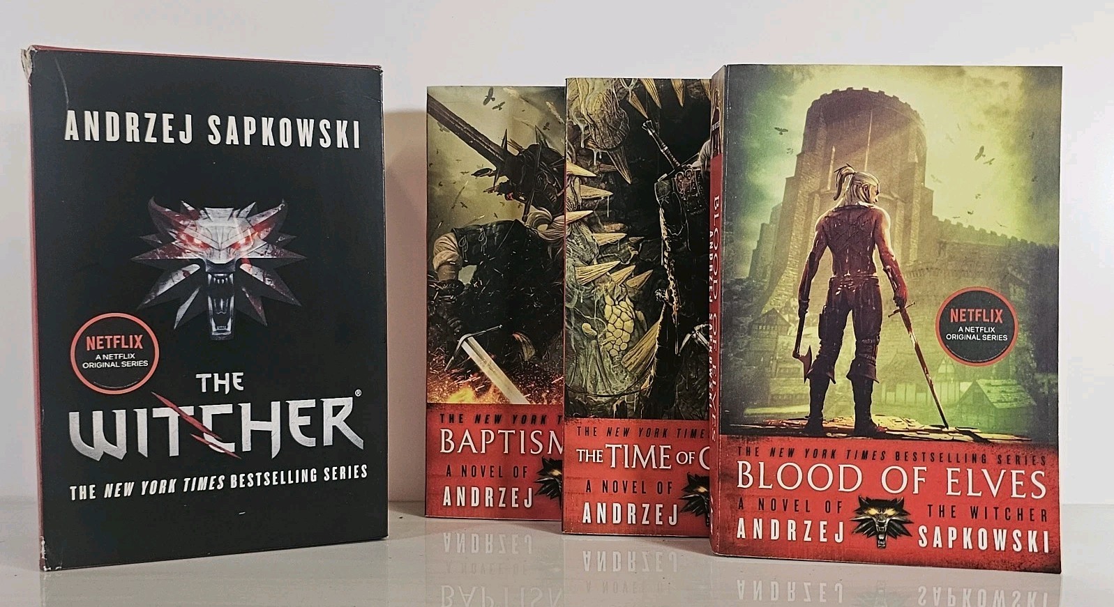 The Witcher Box Set -Blood of Elves * The Time of Contempt * Baptism of Fire Set