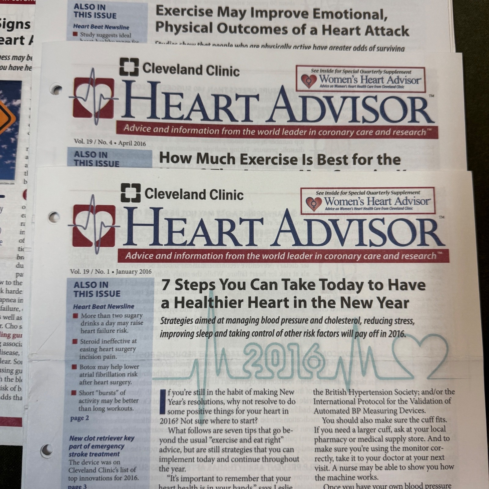 CLEVELAND CLINIC HEART ADVISOR X 24 – Vol 17 x 2,Vol 18 x 3,Vol 19 x 10,Vol 20×9