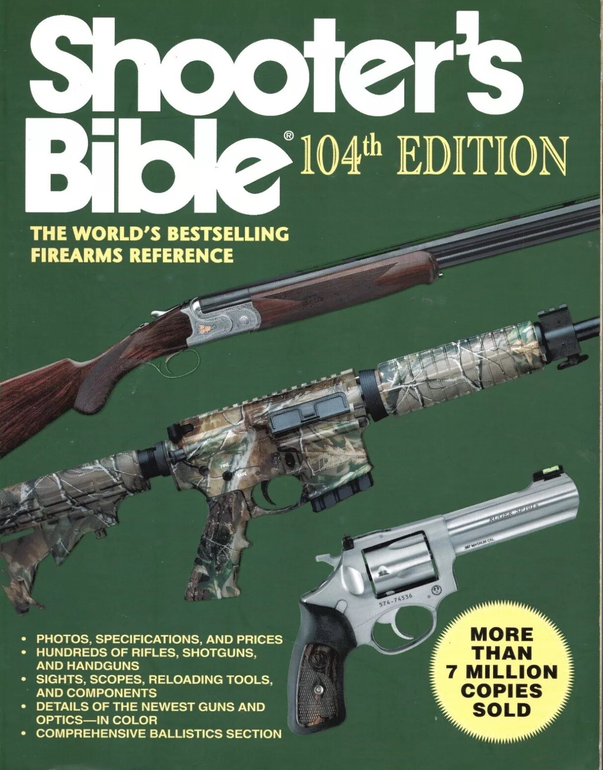 Shooter&rsquo;s Bible-Firearms Reference-104th Edition-2012-600 pages – GOOD