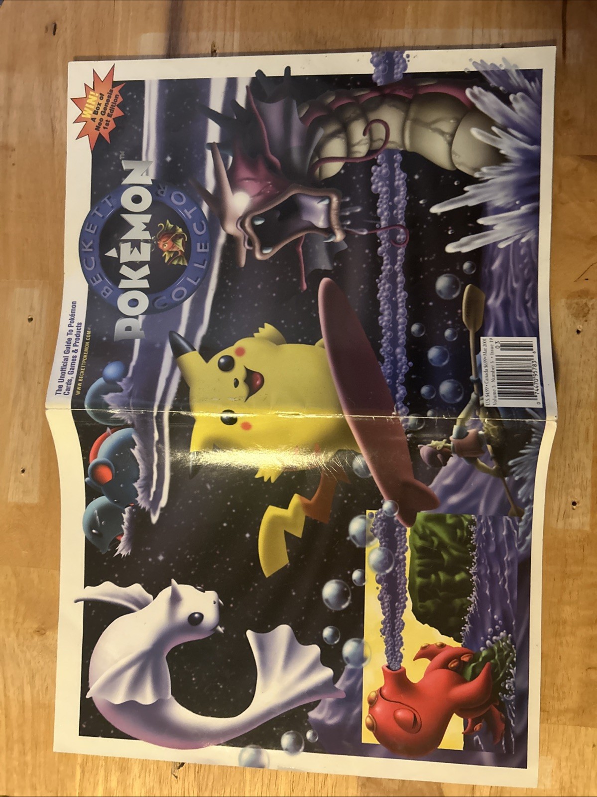 vintage Beckett Pokémon Collector magazine issue #19 from March 2001 Pikachu ￼￼