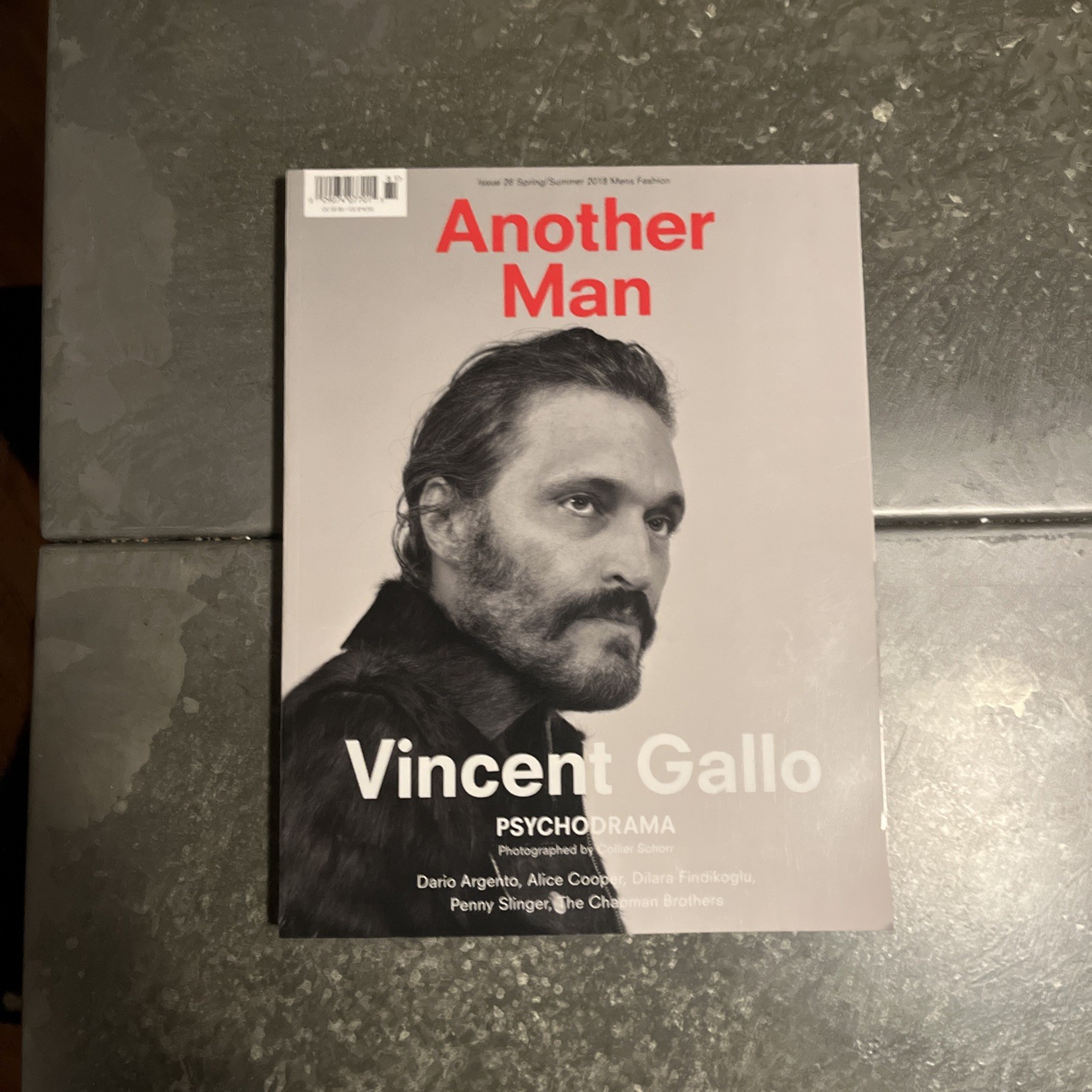 Another Man Magazine Issue 26 S/S 2018 Vincent Gallo Dario Argento Alice Cooper