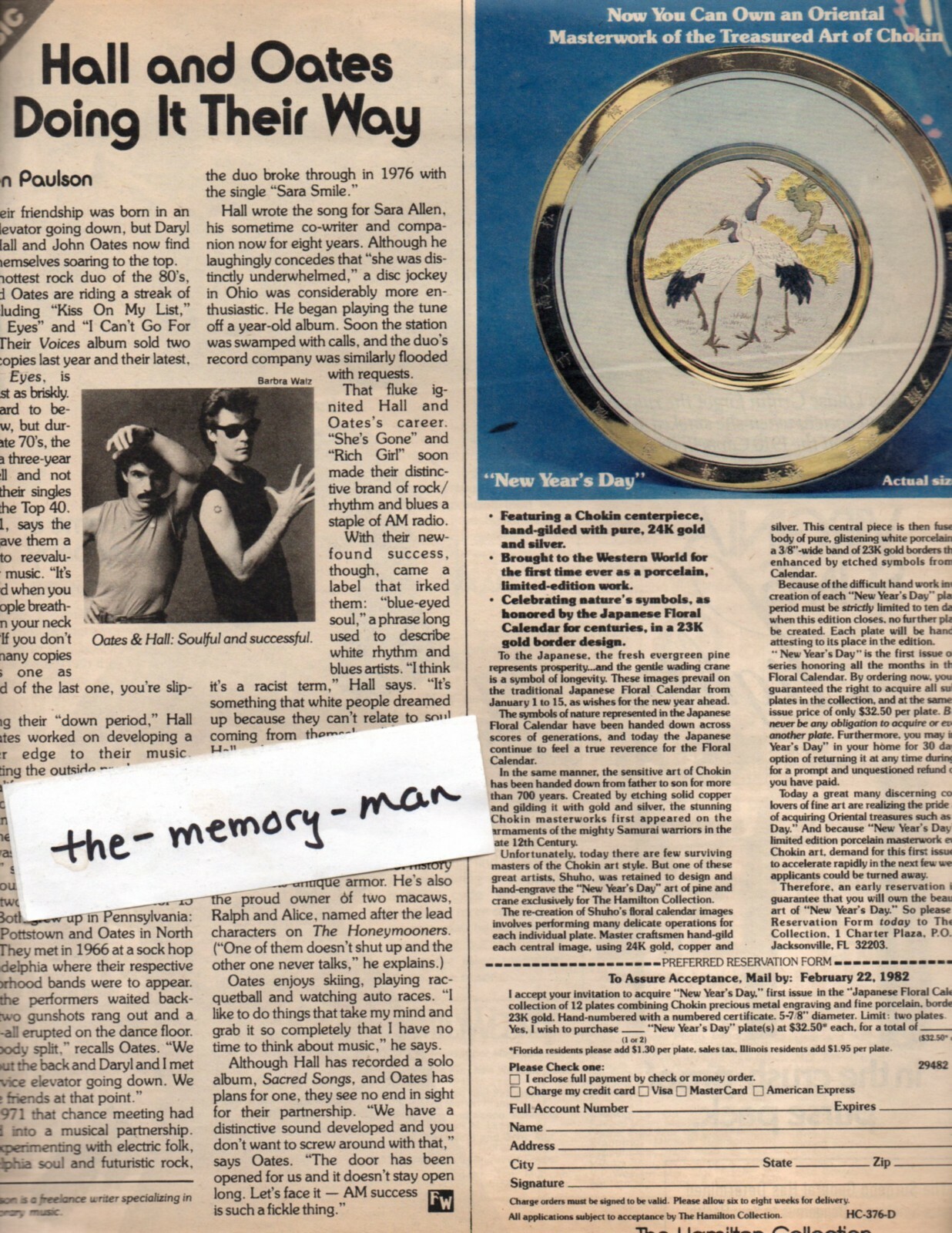 Family Weekly January 31 1982 Strom Thurmond Investment Tips Hall and Oates