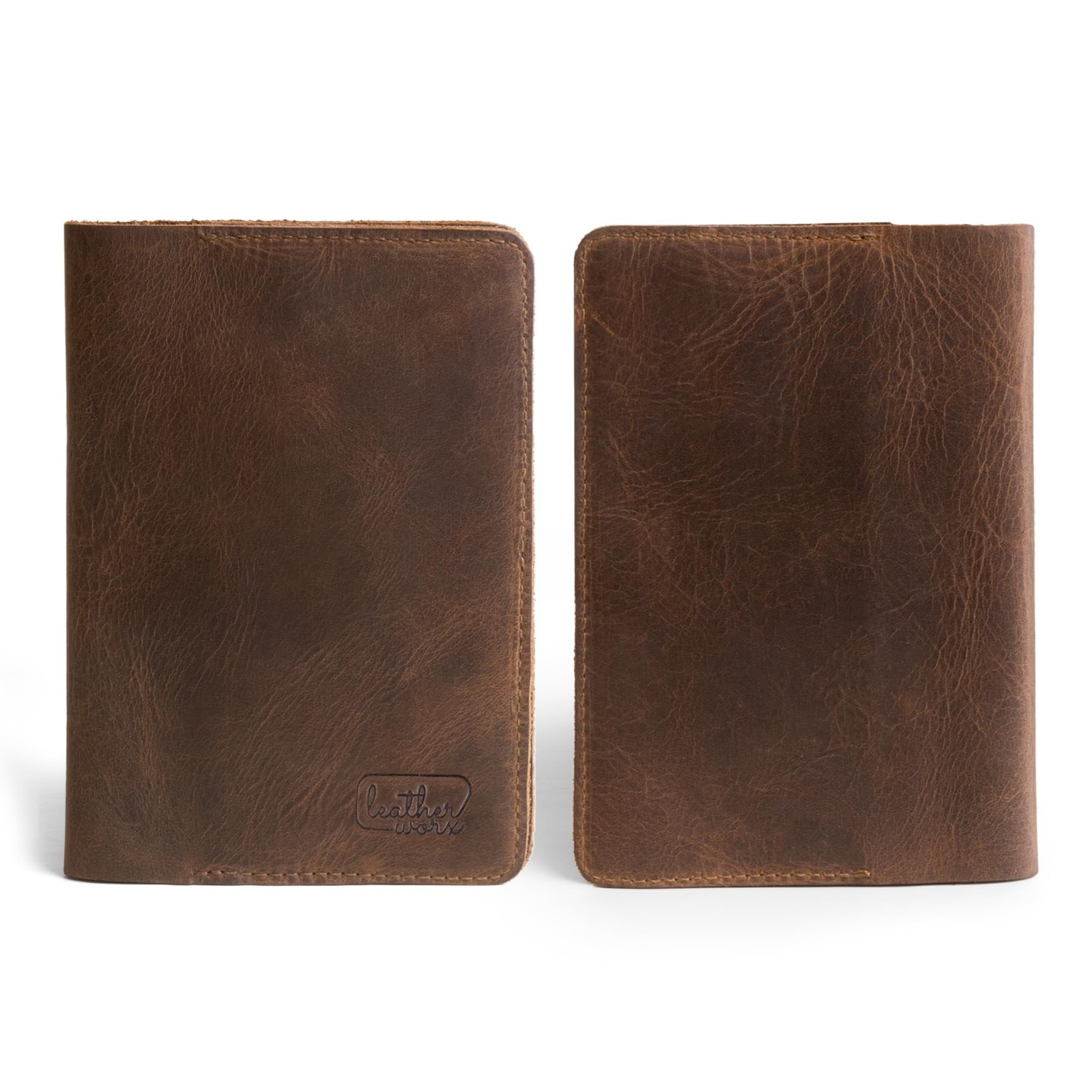 Leather Field Notes Cover, Leather Notebook Cover 3.5 x 5.5 in. with Card and…