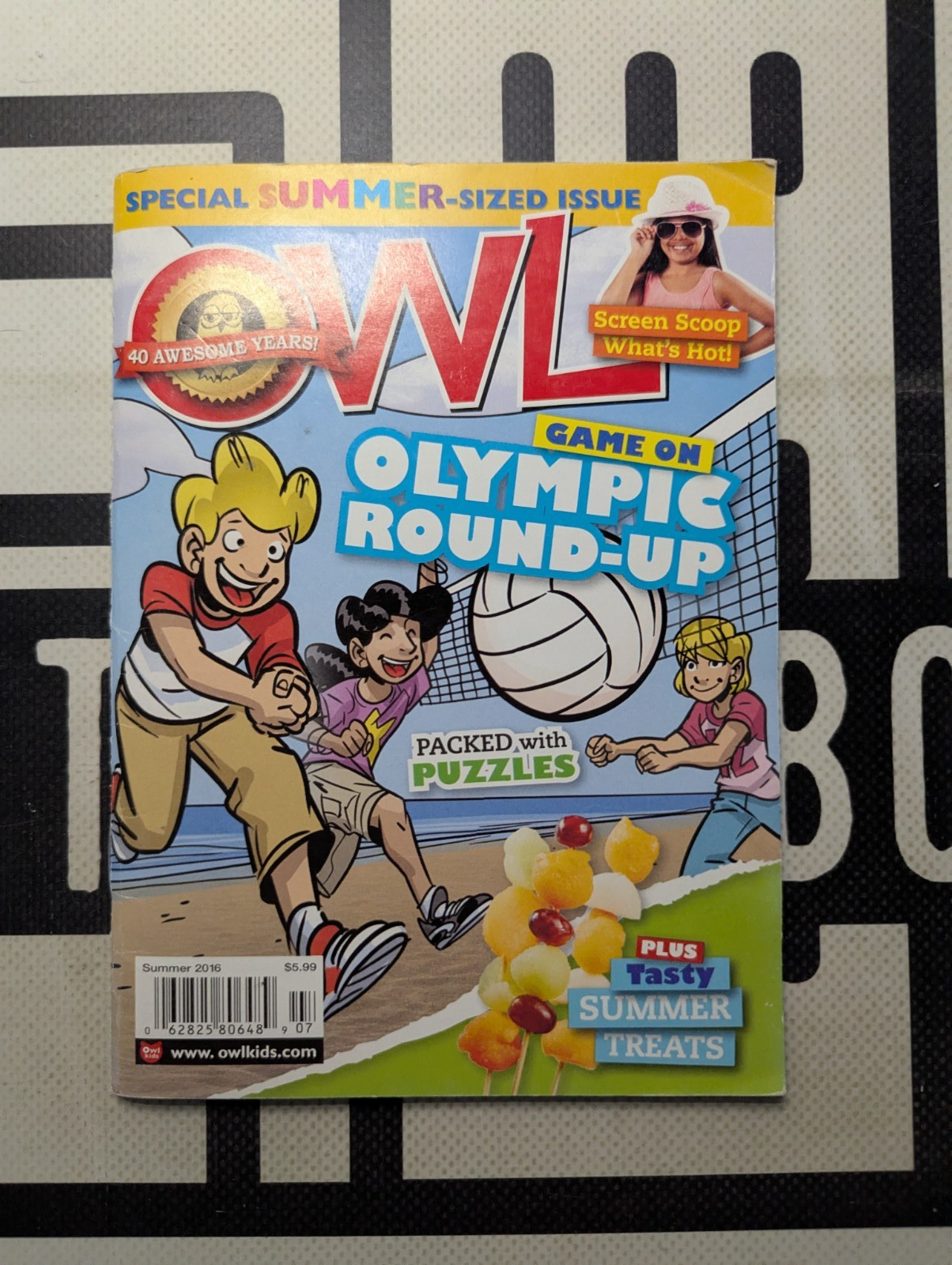 OWL Magazine Summer 2016 Owl Kids Special Summer-Sized Edition Olympic Round-Up