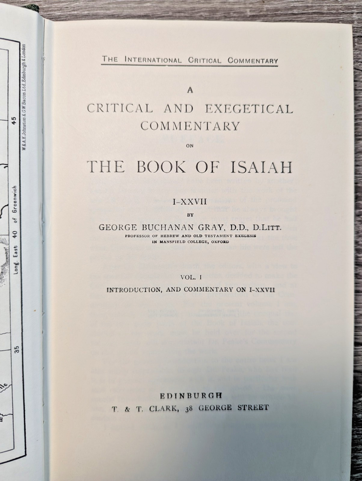 ICC Isaiah I-XXVII George Buchanan Gray 1969 Hardcover T&T Clark Commentary