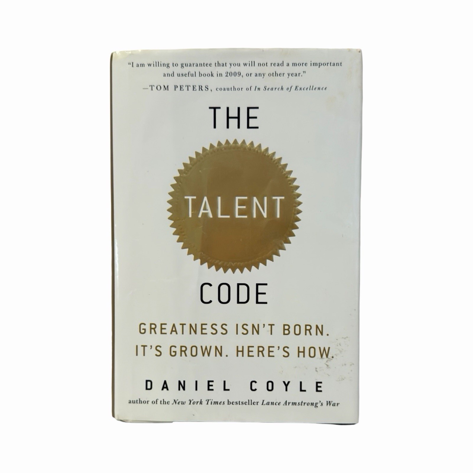 The Talent Code: Greatness Isn&rsquo;t Born. It&rsquo;s Grown by Daniel Coyle Hardcover w/DJ