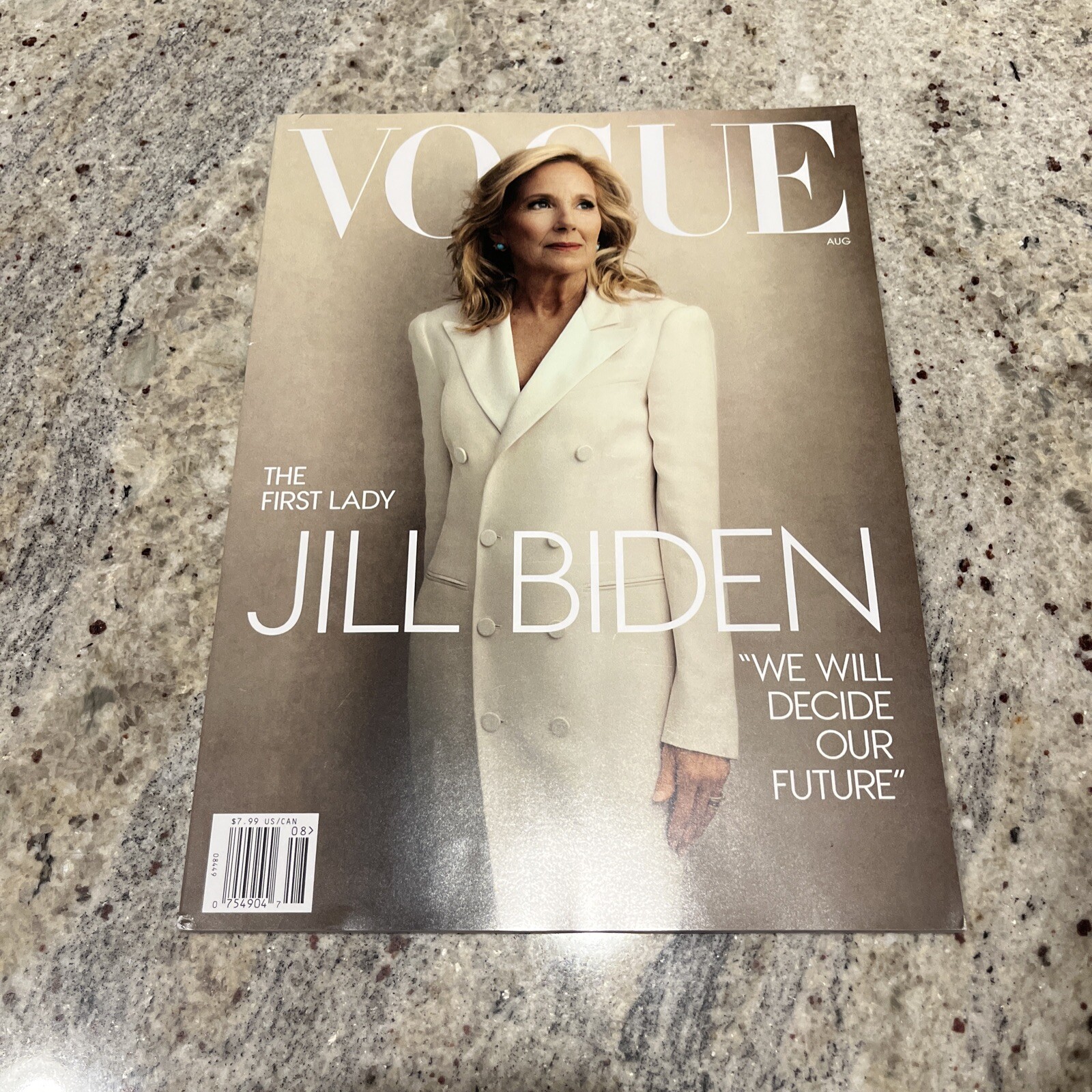 VOGUE Magazine August 2024 Dr Jill Biden President Joe No Label New