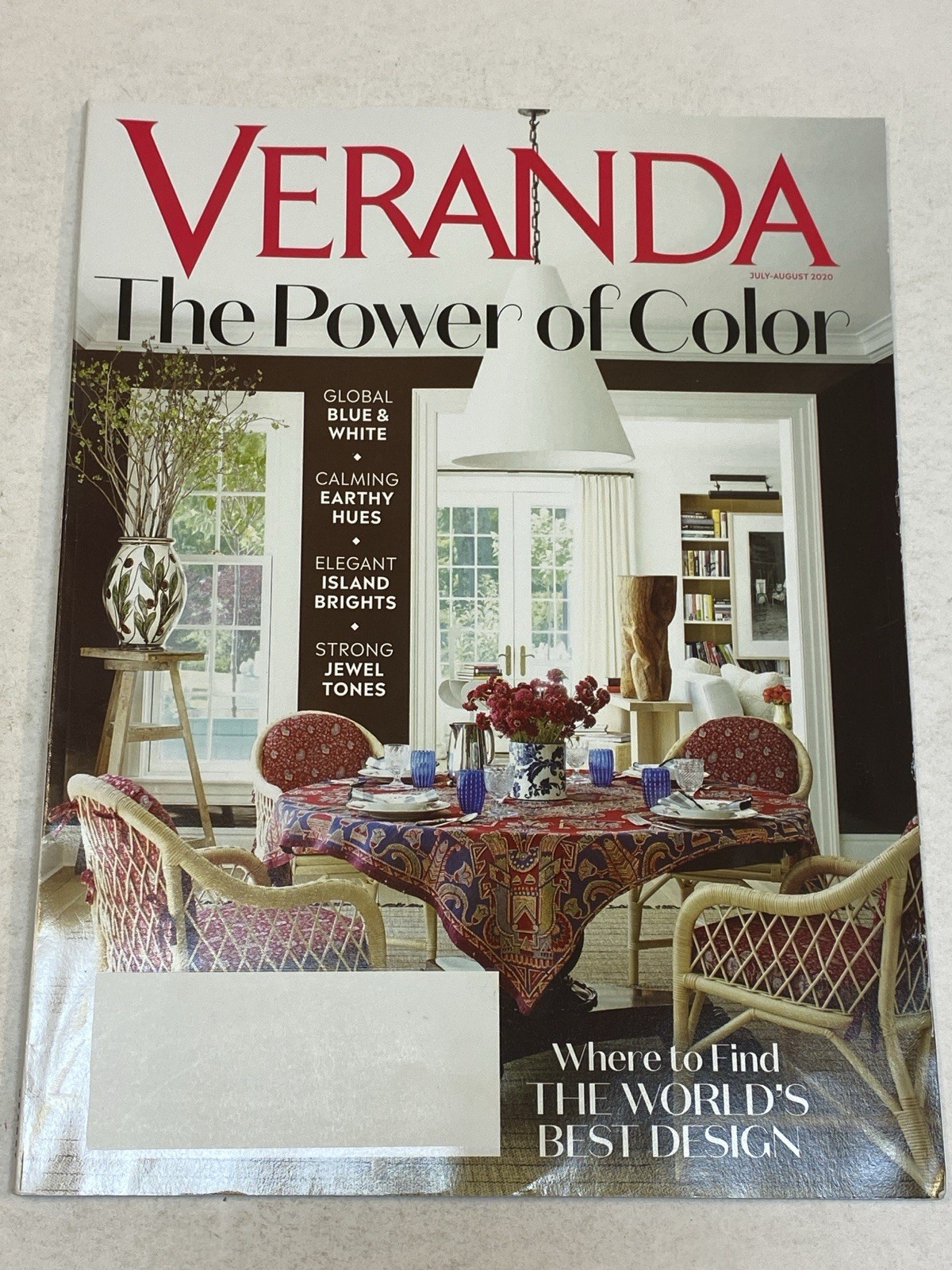 Veranda Magazine July August 2020 Power of Color World&rsquo;s Best Design Jewel Tones