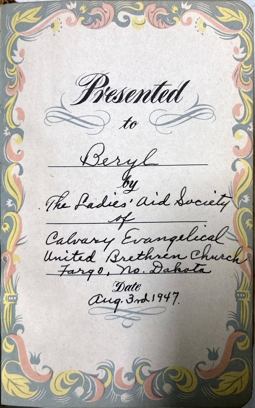 Jennings, Beryl Family Bible (Bible Rescue #1259d)
