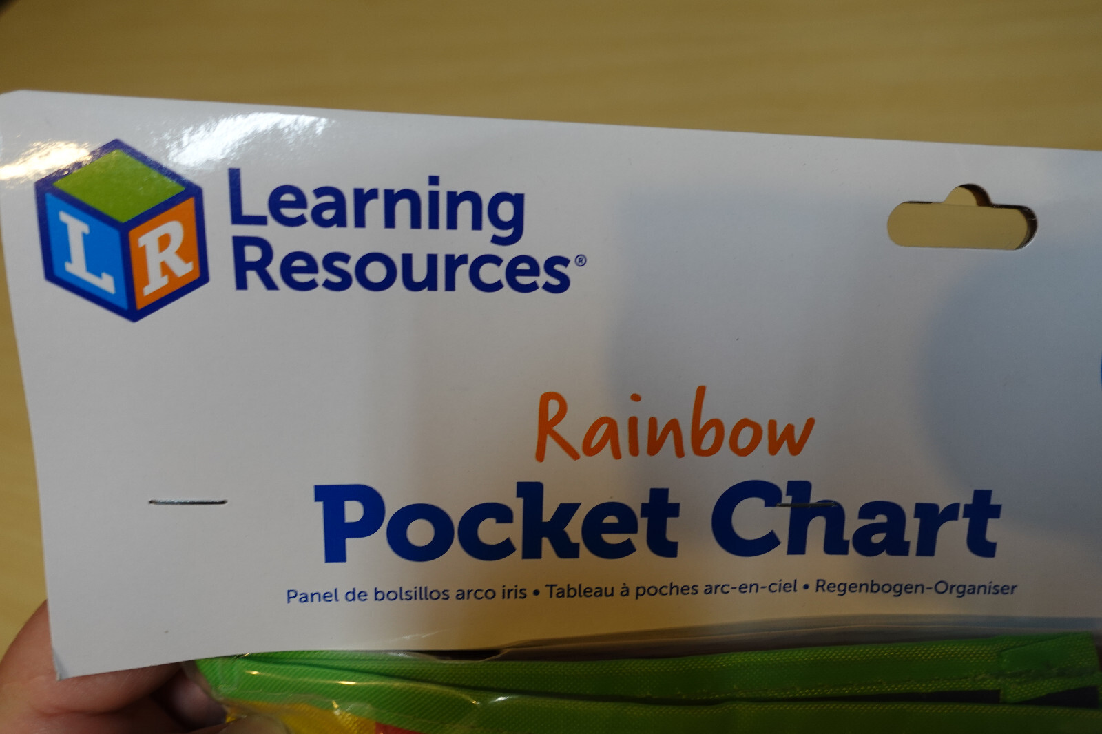 Learning Resources Rainbow Pocket Chart, 42 L x 33-1/2 W in, Multi-color