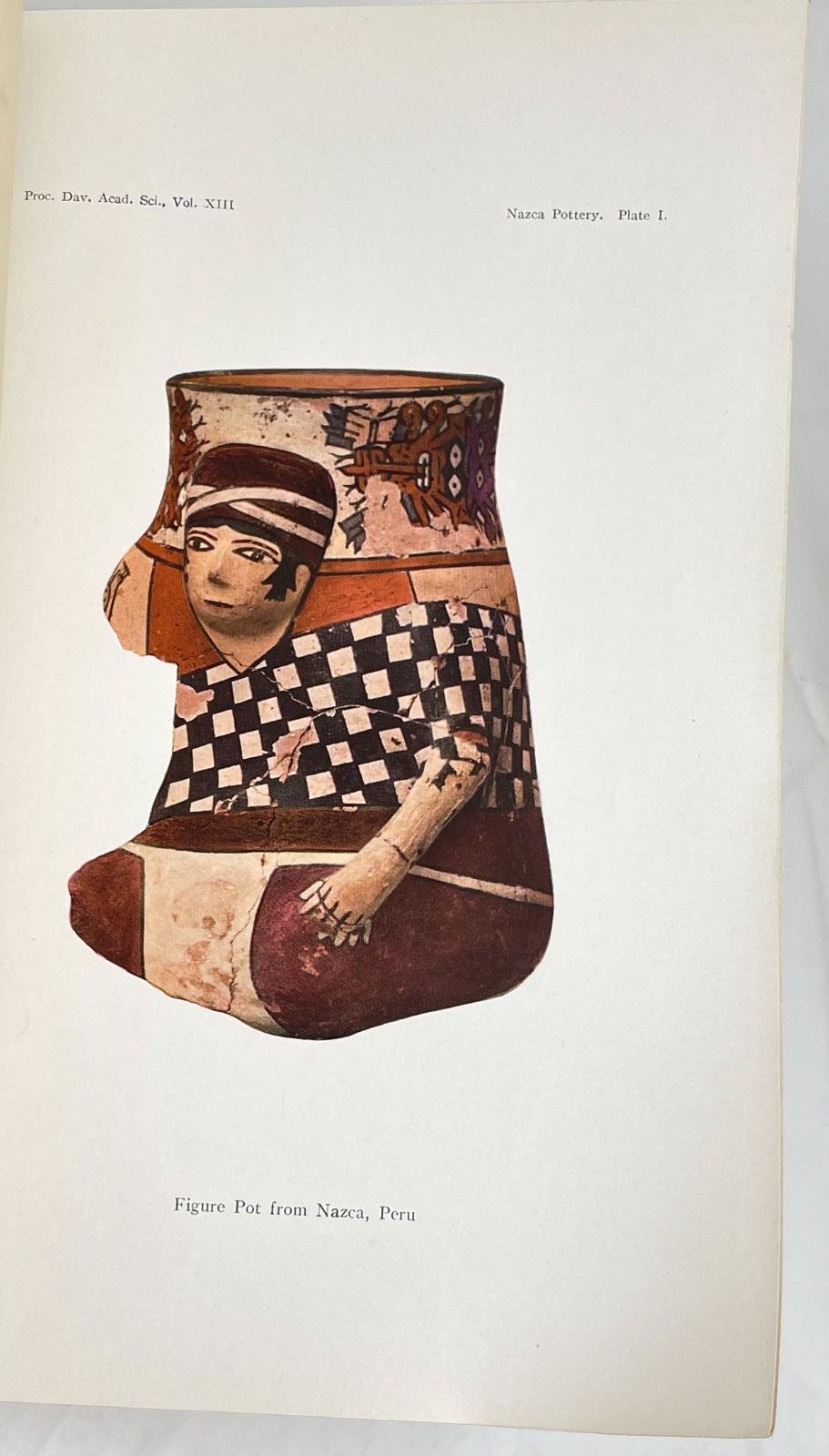 Nazca Pottery of Ancient Peru Antque Book Color Plates Uhle 1914