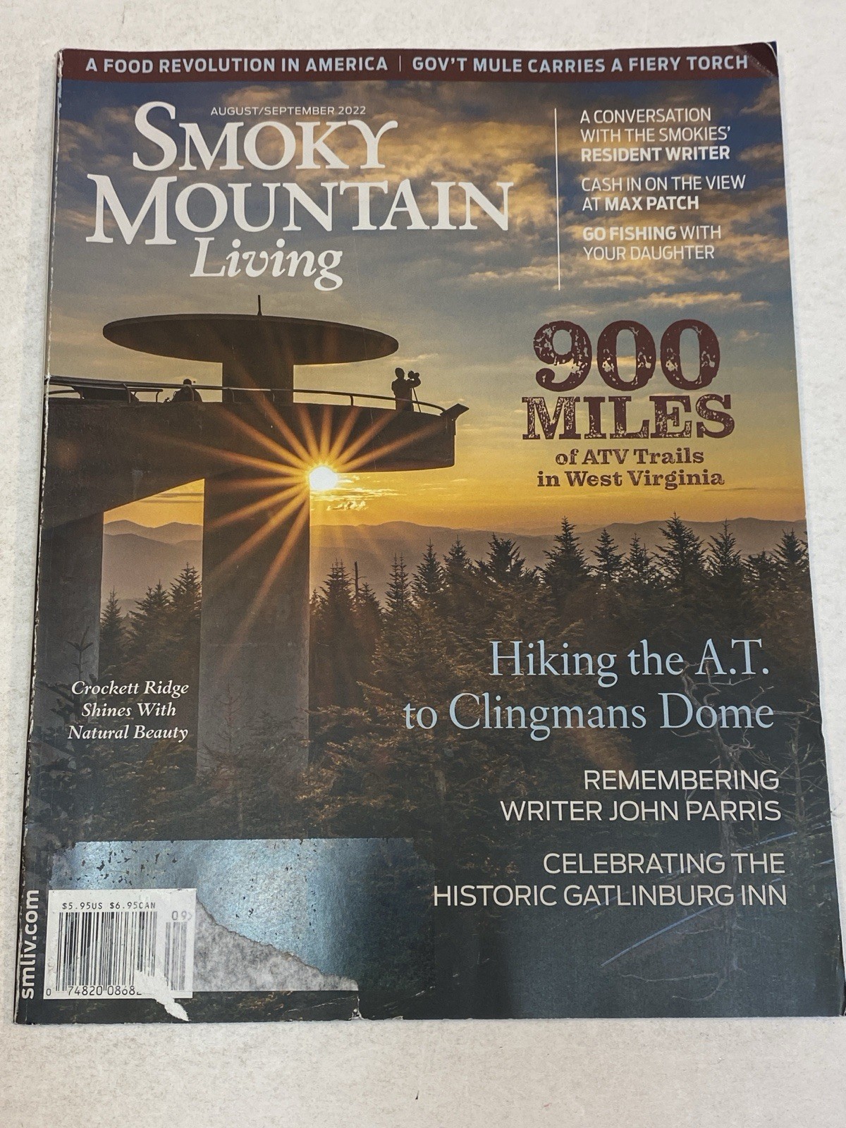Smoky Mountain Living Magazine Aug 2022 ATV Trails West Virginia Clingmans Dome