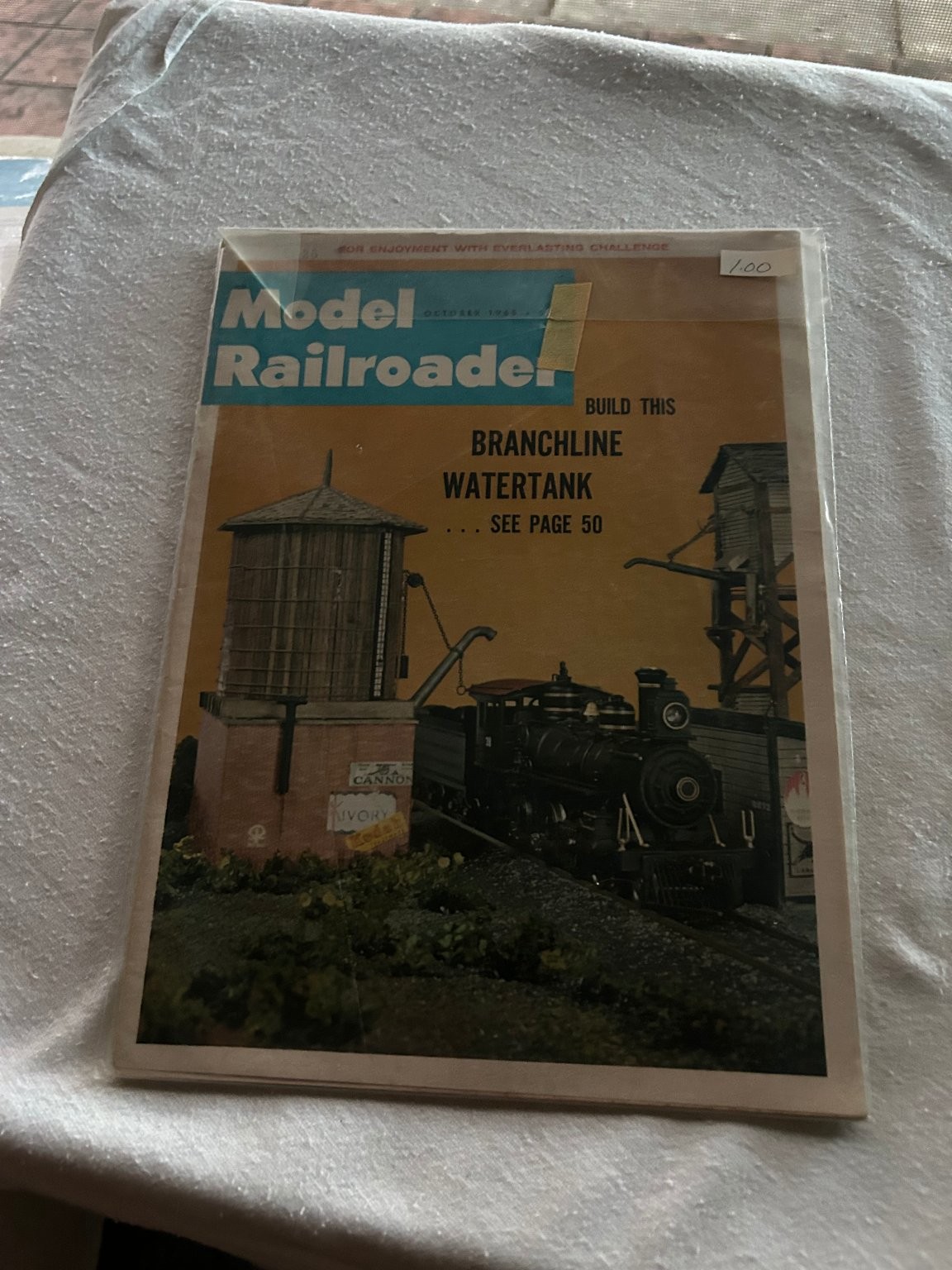 Model Railroader Magazine October 1966 Branchline Watertank Build