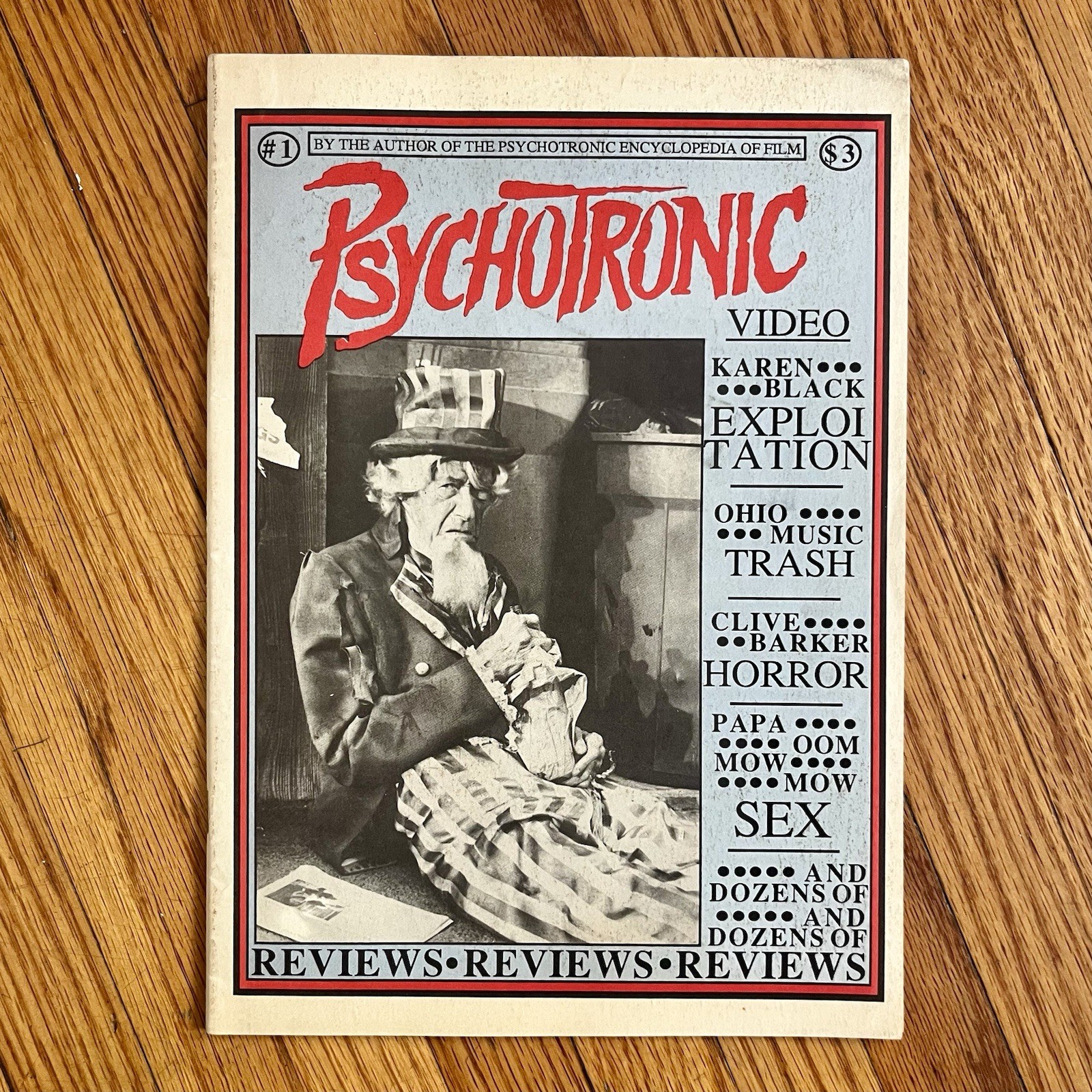 Psychootronic Video Issue 1 1989 Magazine Cult Movie Horror Film Clive Barker