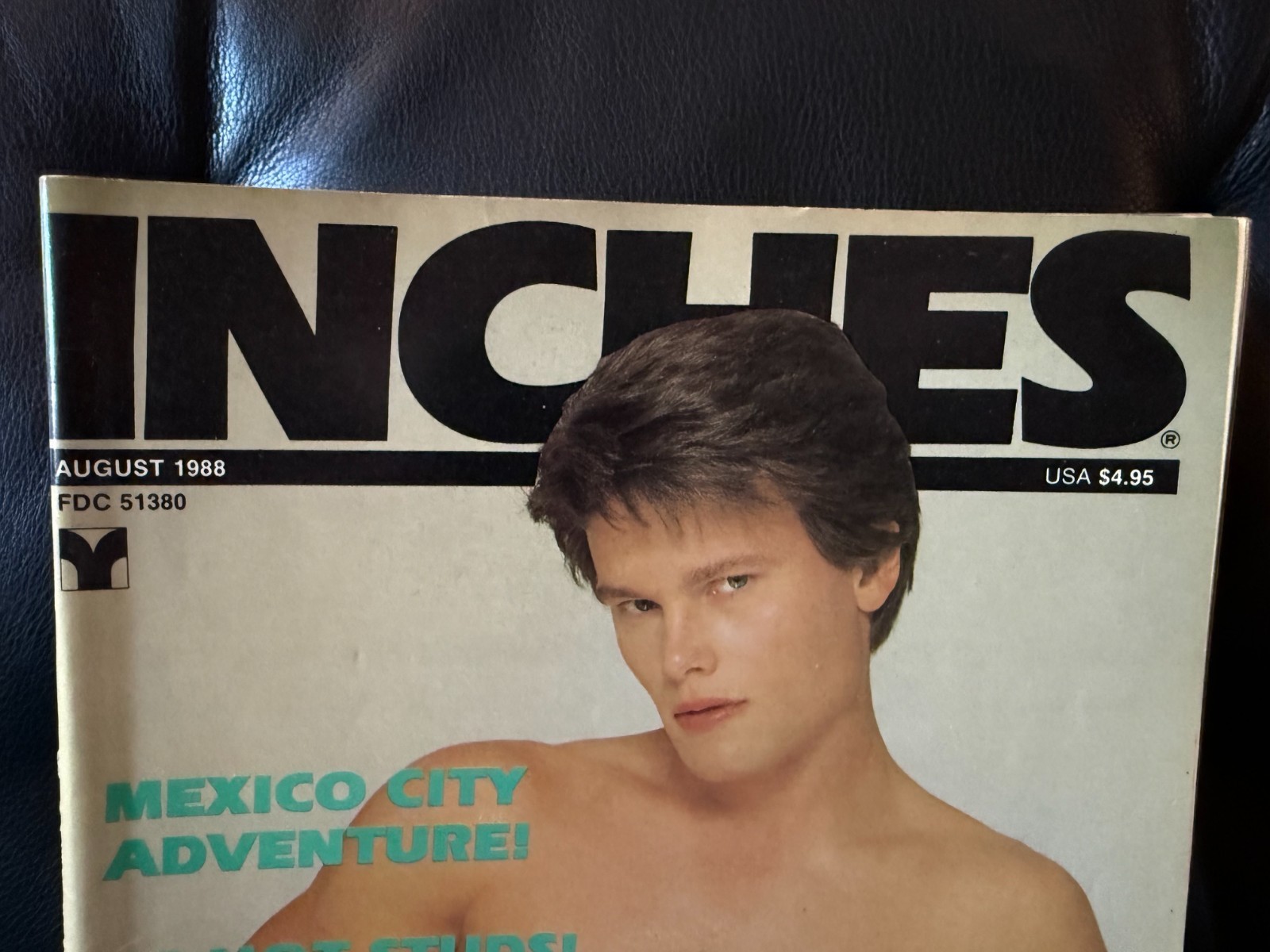 Inches Magazine 8/88 vintage gay interest male pinups Mark Donovan