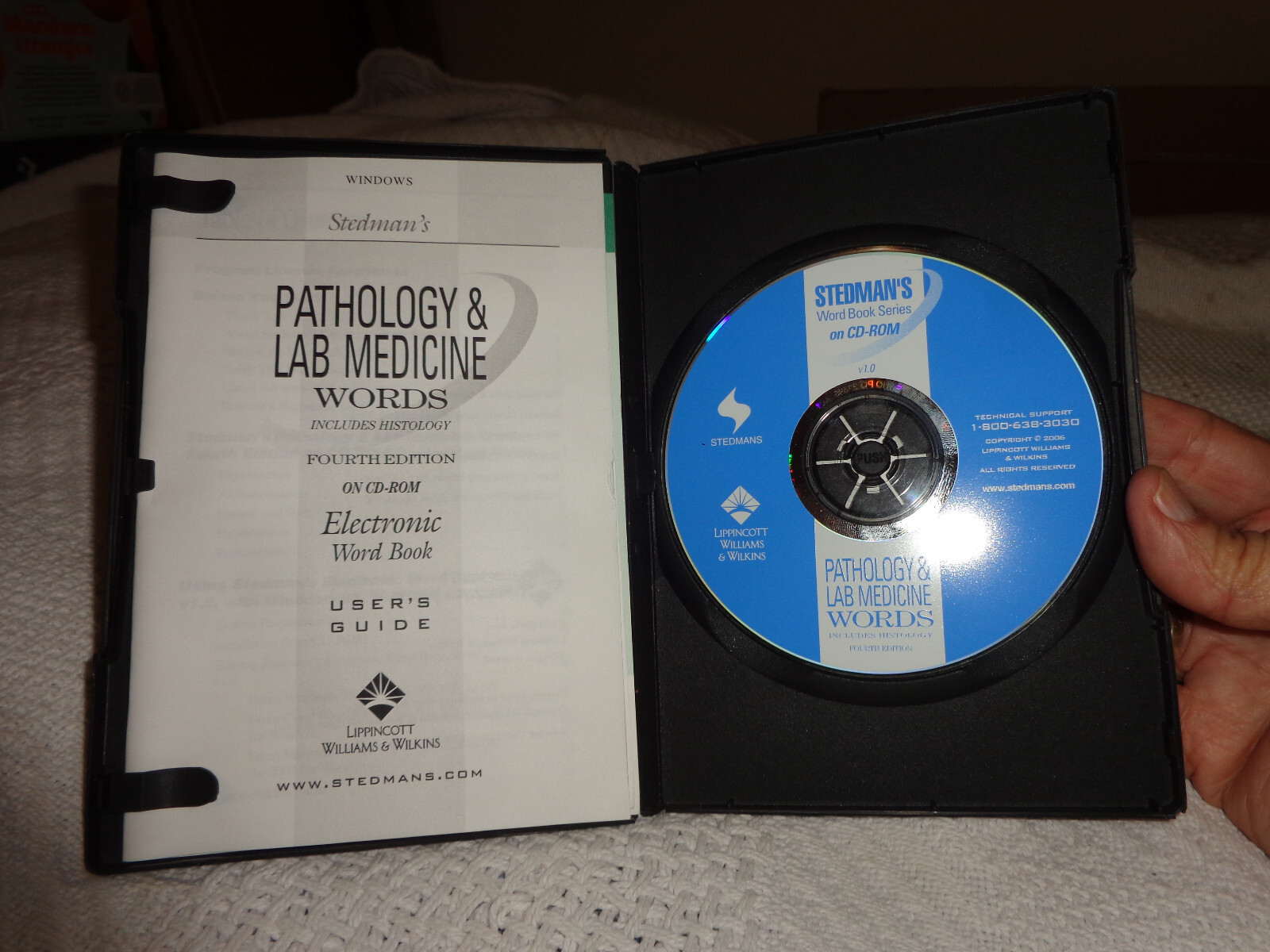 stedman&rsquo;s pathology & lab medicine words fouth edition cd-rom and guide book