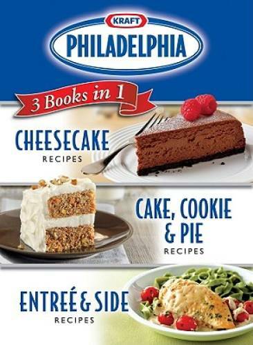 Kraft Philadelphia 3 Books in 1 Cookbook – Plastic Comb – GOOD