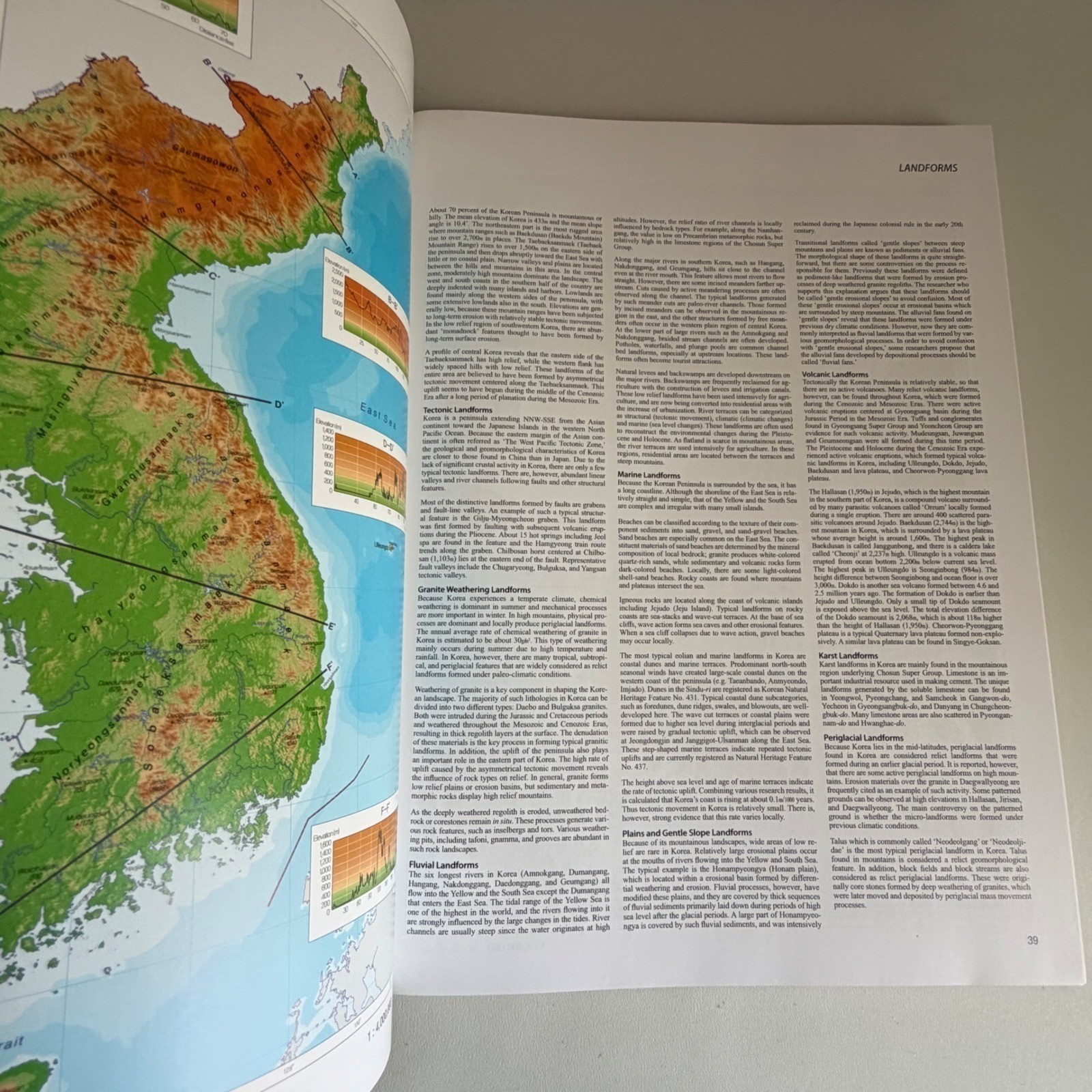 The National Atlas of Korea 2009 Hardcover Book with Slipcase NGII English Ed
