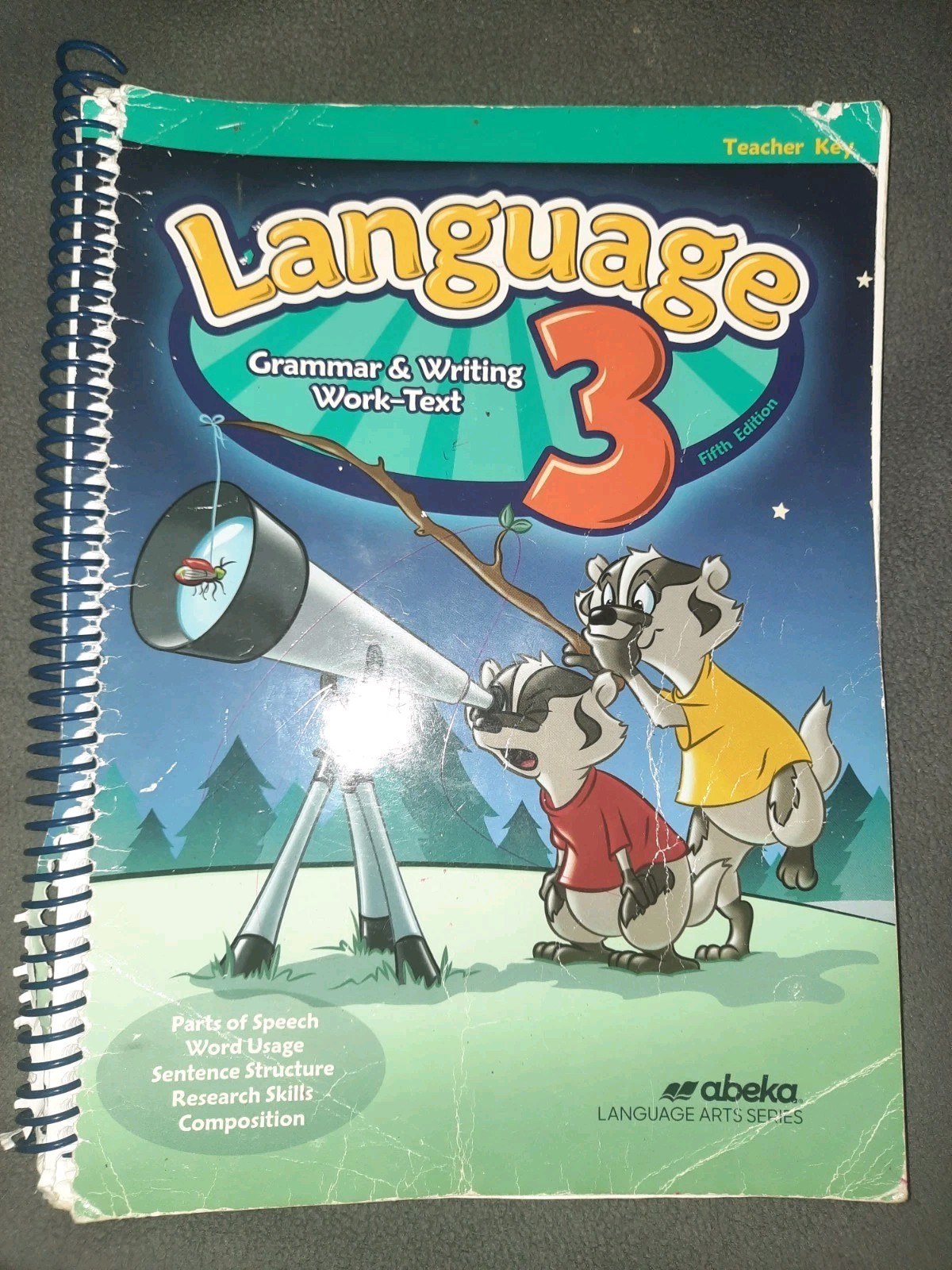 Abeka Language 3 Grammar & Writing Fifth Edition Teacher Key Homeschool