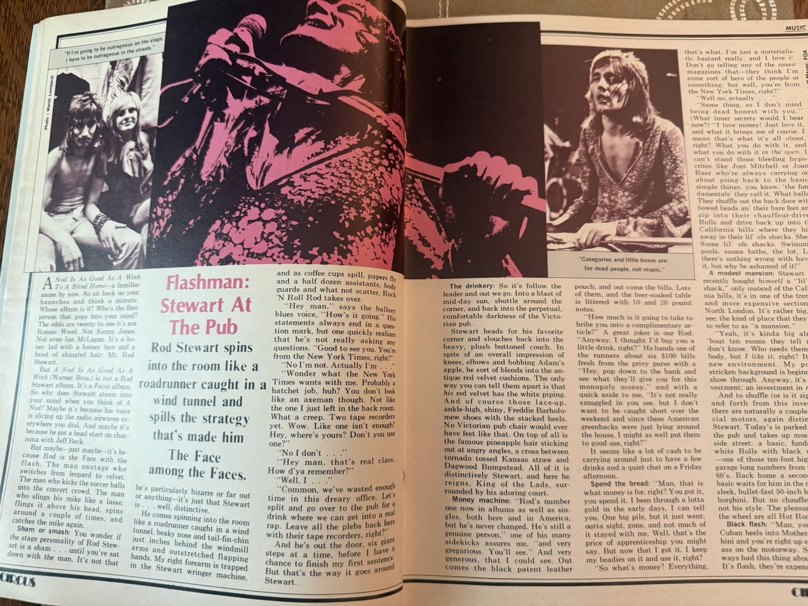 Circus Magazine March 1972 ELP Yes Rolling Stones Ship Free In USA