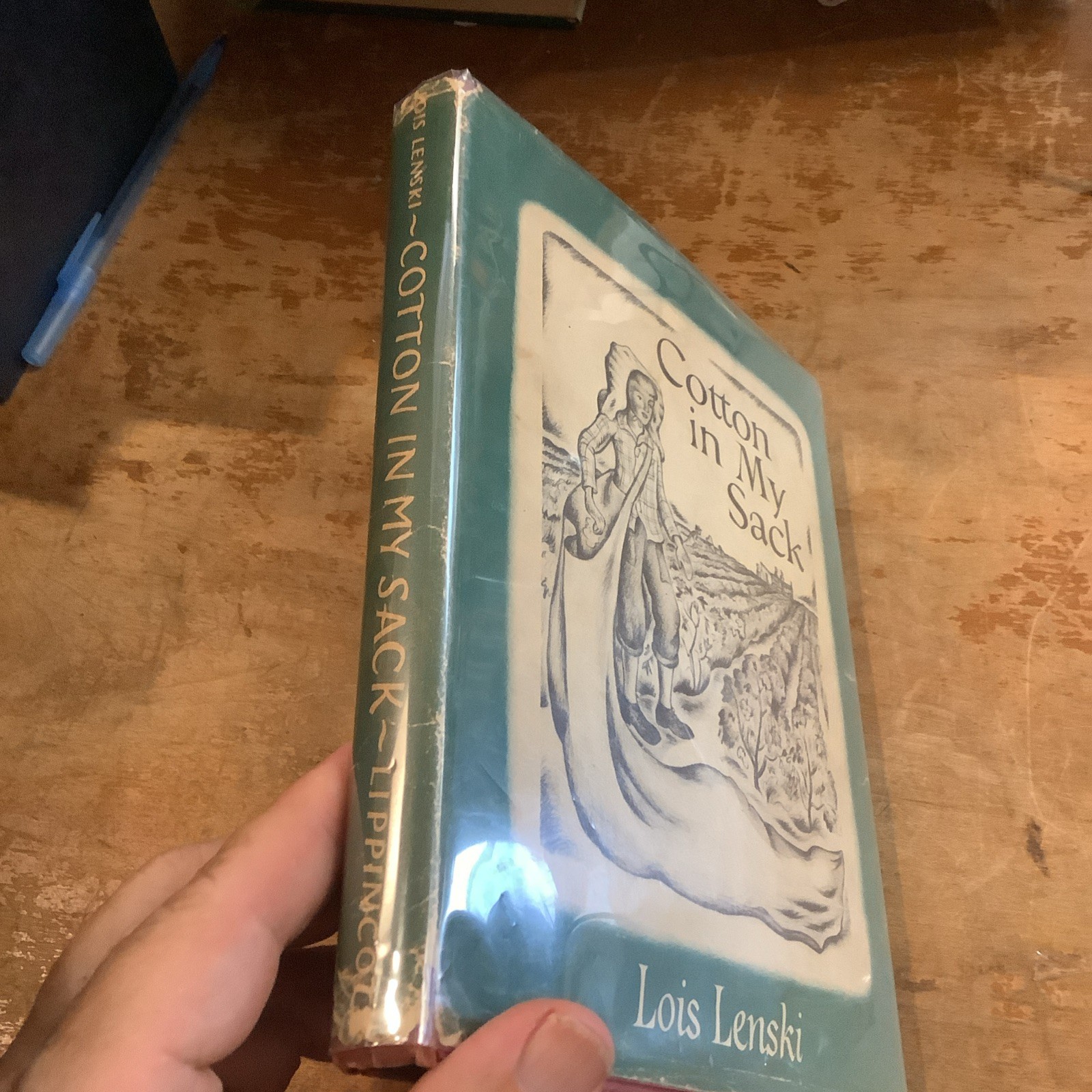 Lois Lenski First Edition Cotton In My Sack Hardcover Dust Jacket 1949 Children