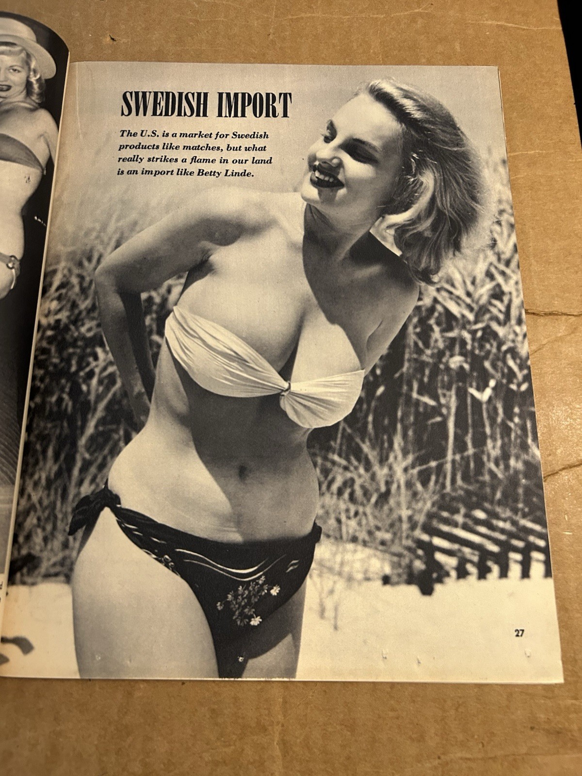 Follies Magazine July 1957 Bettie Page, Virginia Bell, Tempest Storm Add NOS 🔥