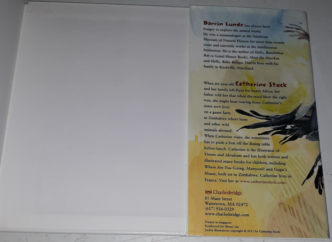 After the Kill by Darrin Lunde Illustrated by Catherine Stock Ex-Library