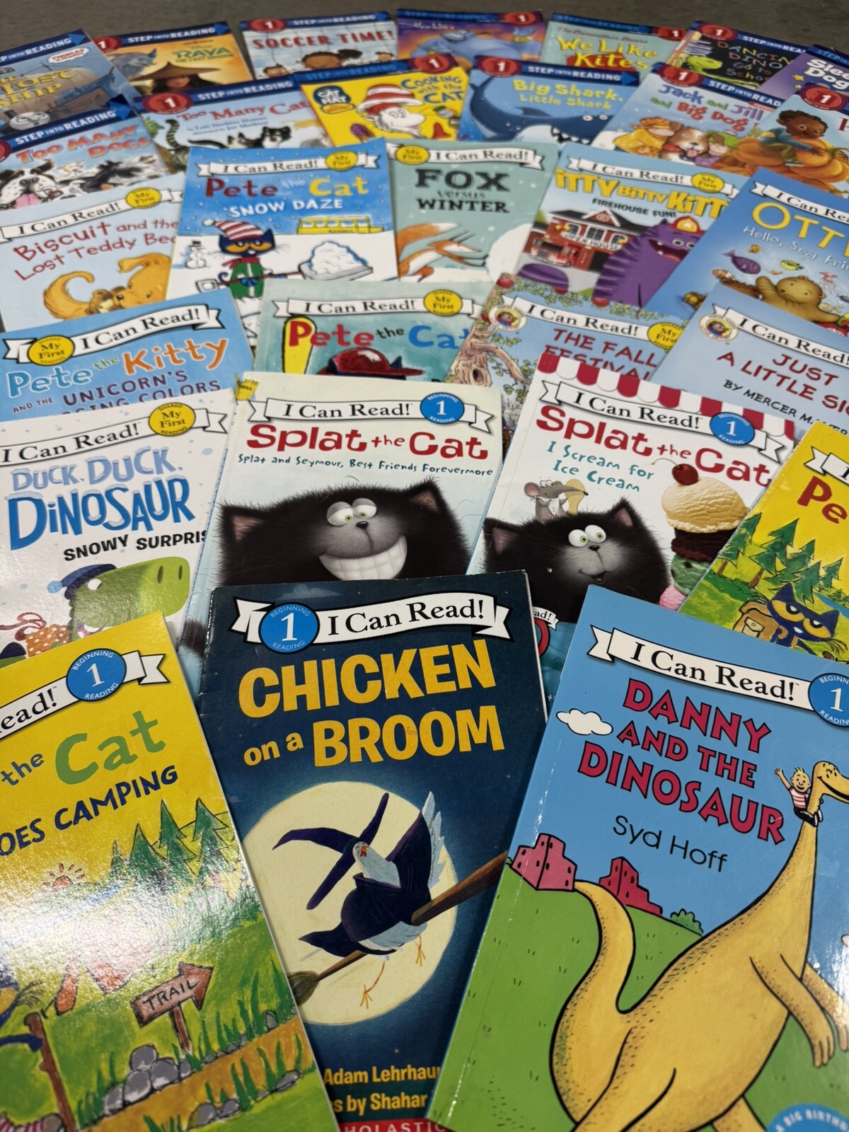 Random Lot of 12 Level 1 Step Into Reading | I Can Read | Learn To Read UNISEX