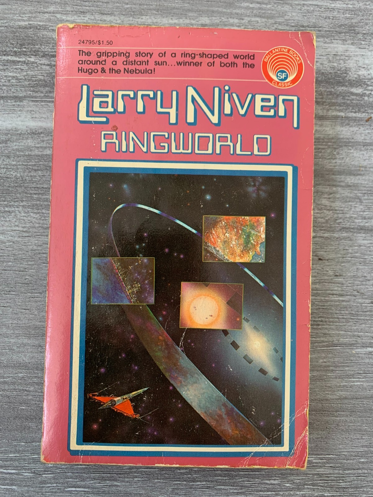 1976 RINGWORLD by Larry Niven G/VG 3.0 8th Ballantine 24795 Paperback