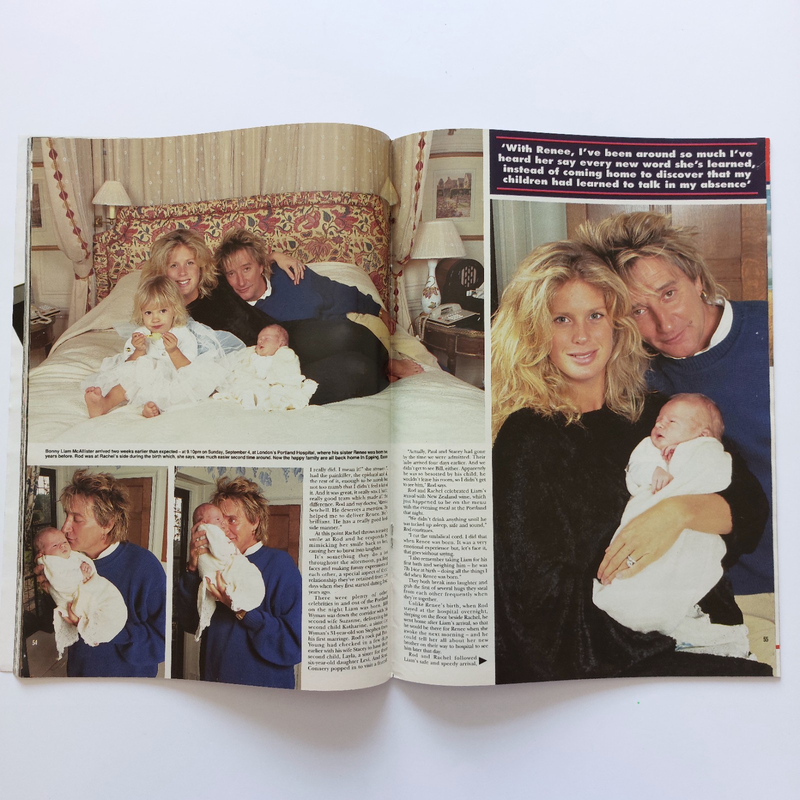 4 x Hello Magazine Bundle – Issues 208/237/265/323 Rod Stewart & Rachel Hunter