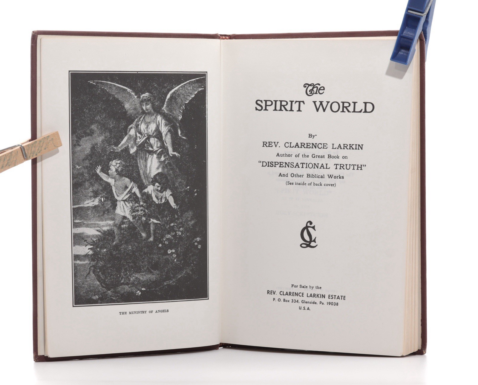 The Spirit World Clarence Larkin 1921 HC 1st Ed Illustrated Theology Book
