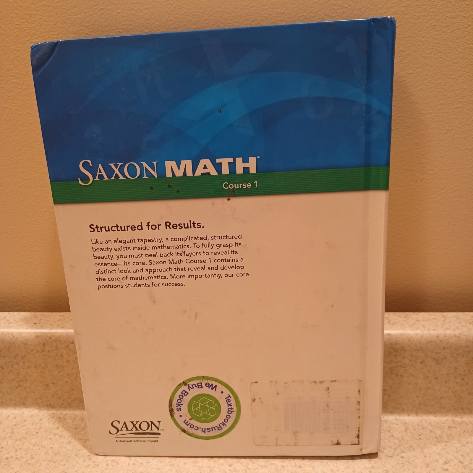SAXON Math Course 1 Hardcover Student Edition 2012 by Stephen Hake