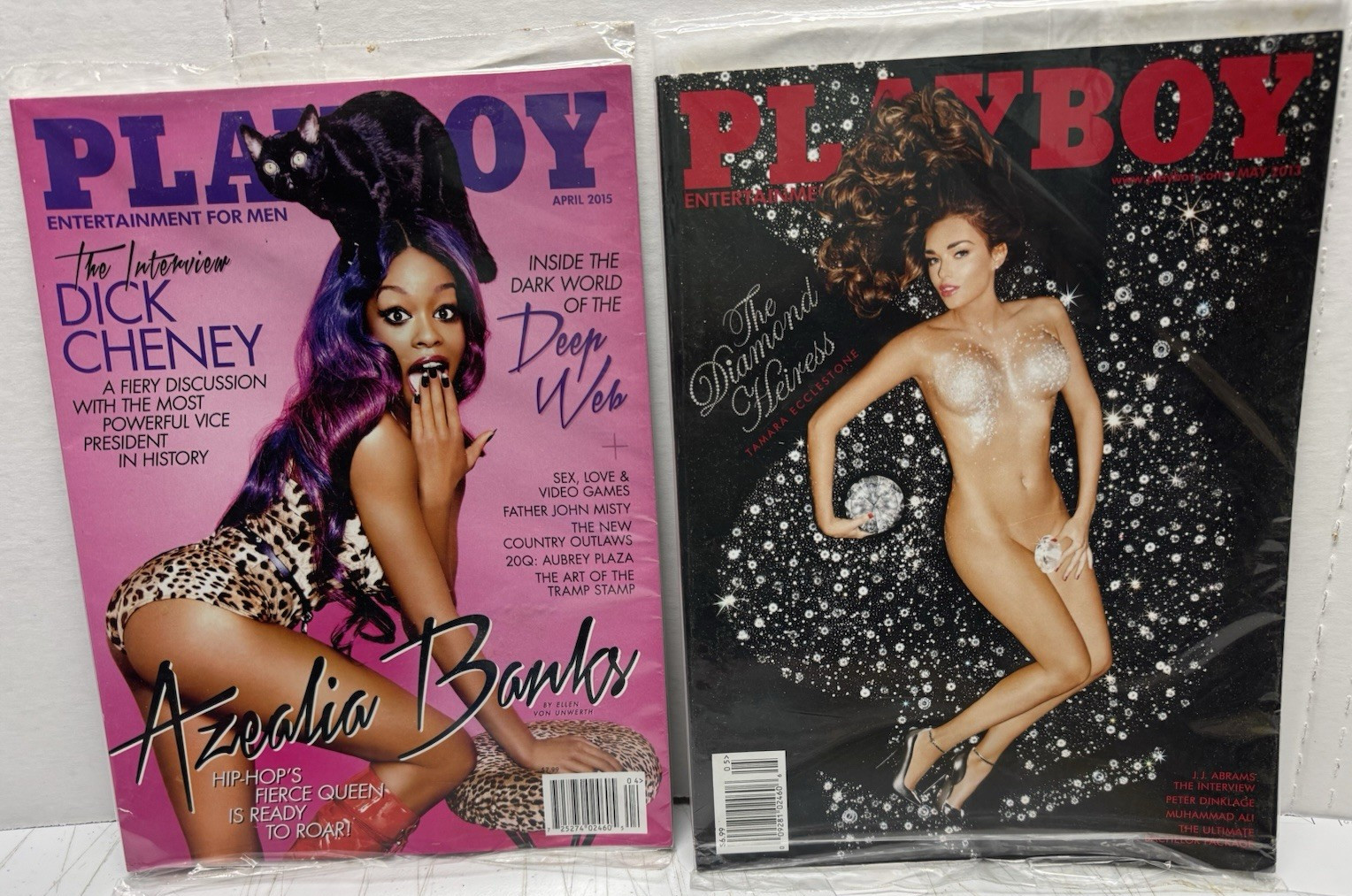 PLAYBOY MAGAZINE Lot of 2 – 2015 Banks 2013 Diamond