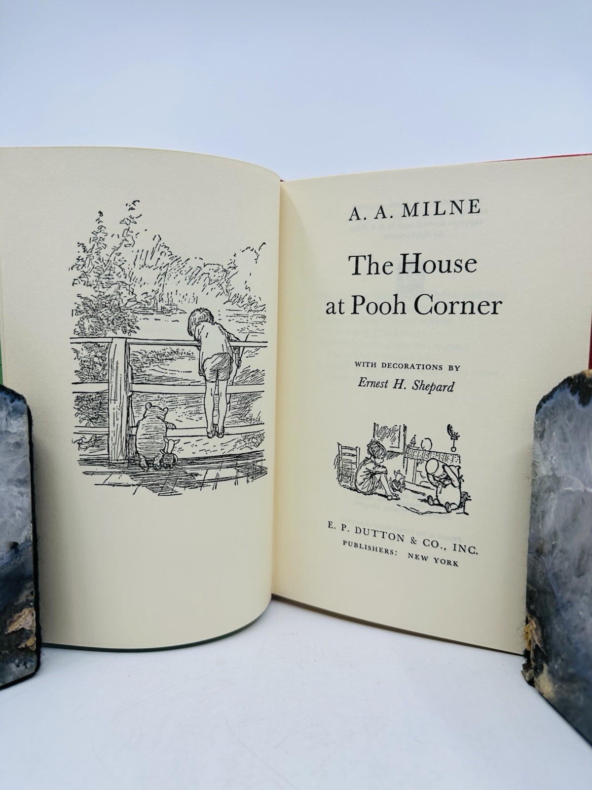 A A Milne Winnie The Pooh 4 Book Lot HC DJ Ernest H Shepard 1961 Set Illustrated