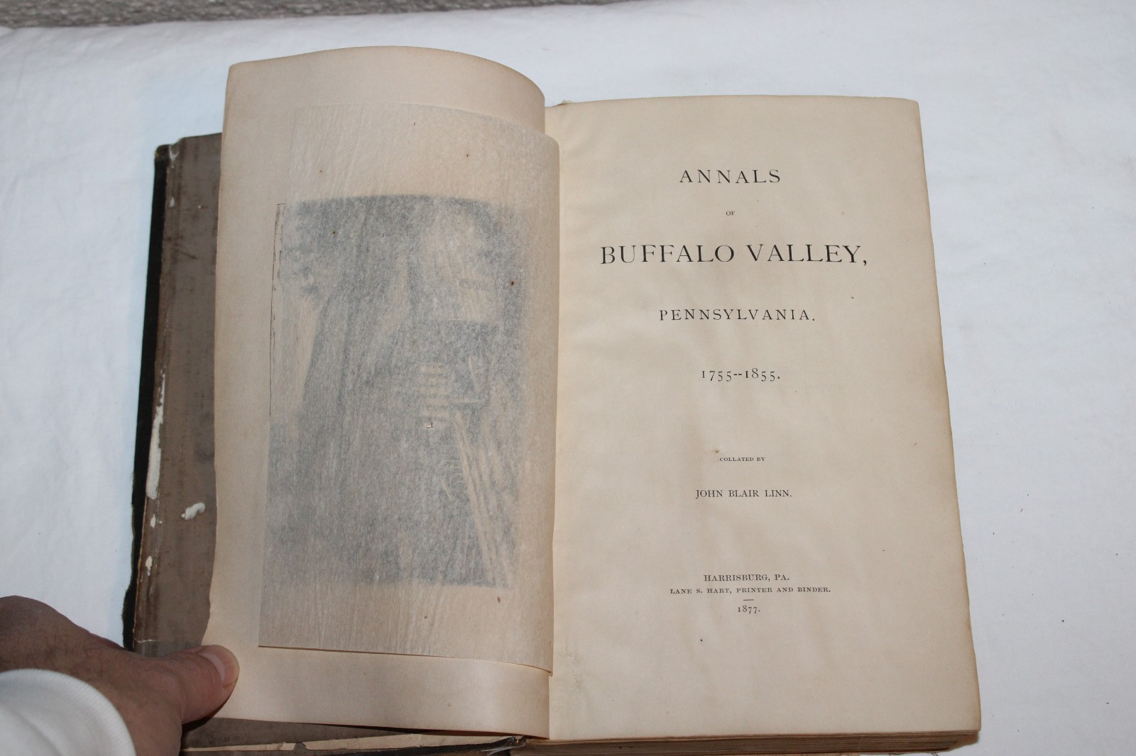 RARE 1877 Annals of Buffalo Valley Pennsylvania PA 1755-1855 John Blair Linn