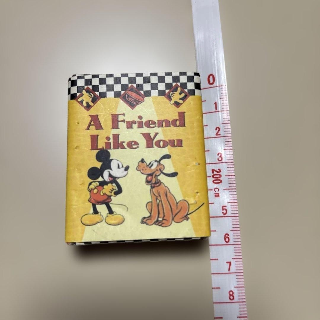 Mickey Mouse Mini Book A Friend Like You Disney 2.2in Small Vintage Book
