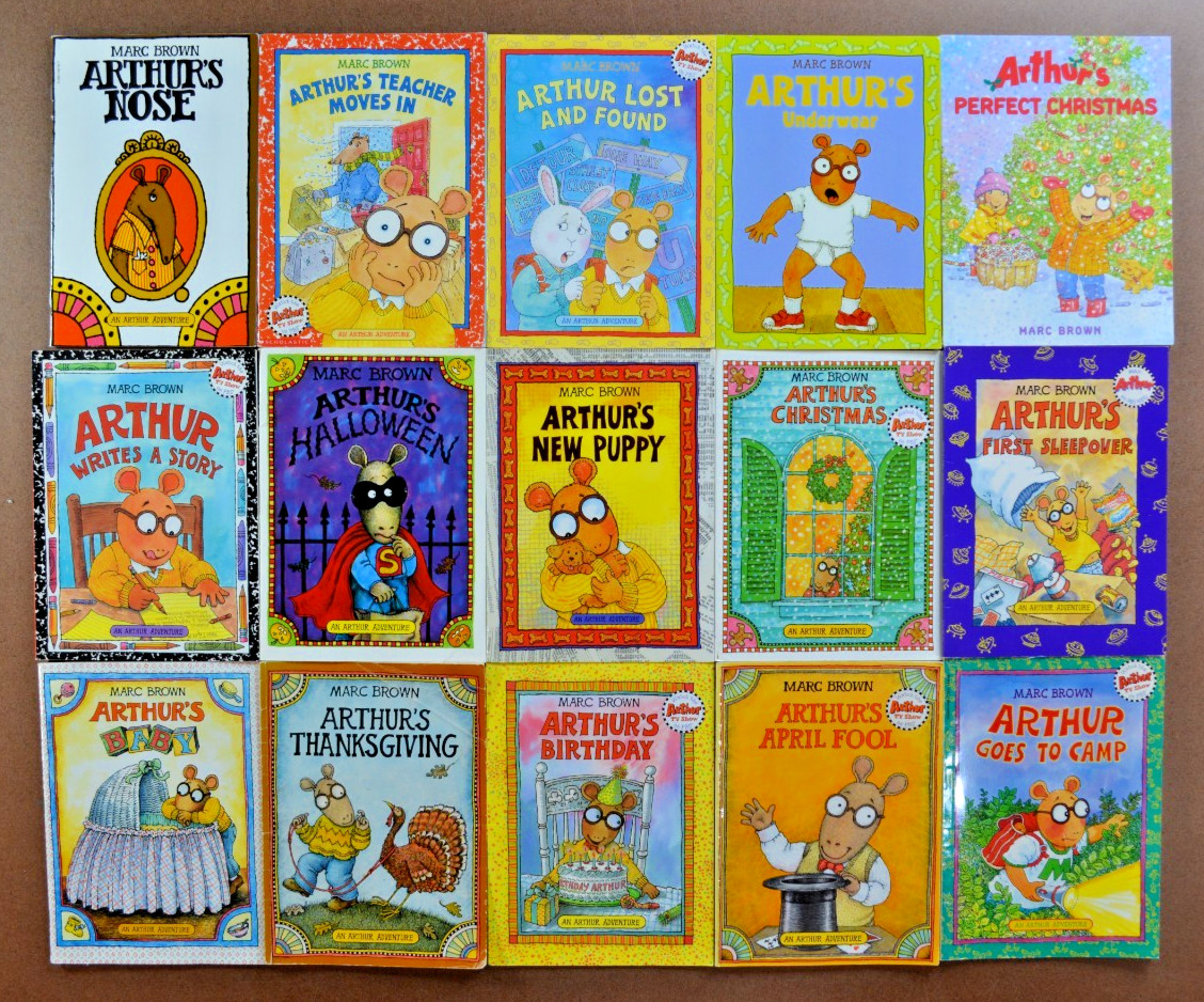 Lot of 15 Arthur Picture Books by Marc Brown Christmas TV Trouble President A2