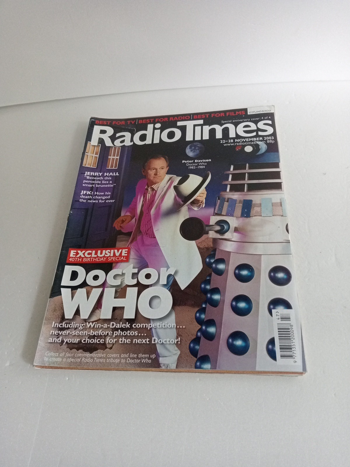 Radio Times 22-28 Nov 2003 Dr Who, Jerry Hall, Rufus Sewell