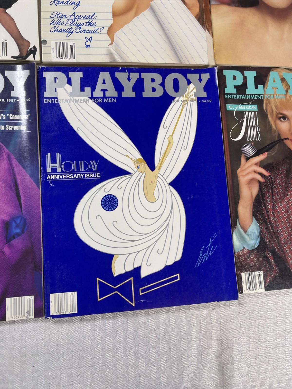 PLAYBOY Magazine 1987 Complete Year Full Set 12 Issues with Centerfolds