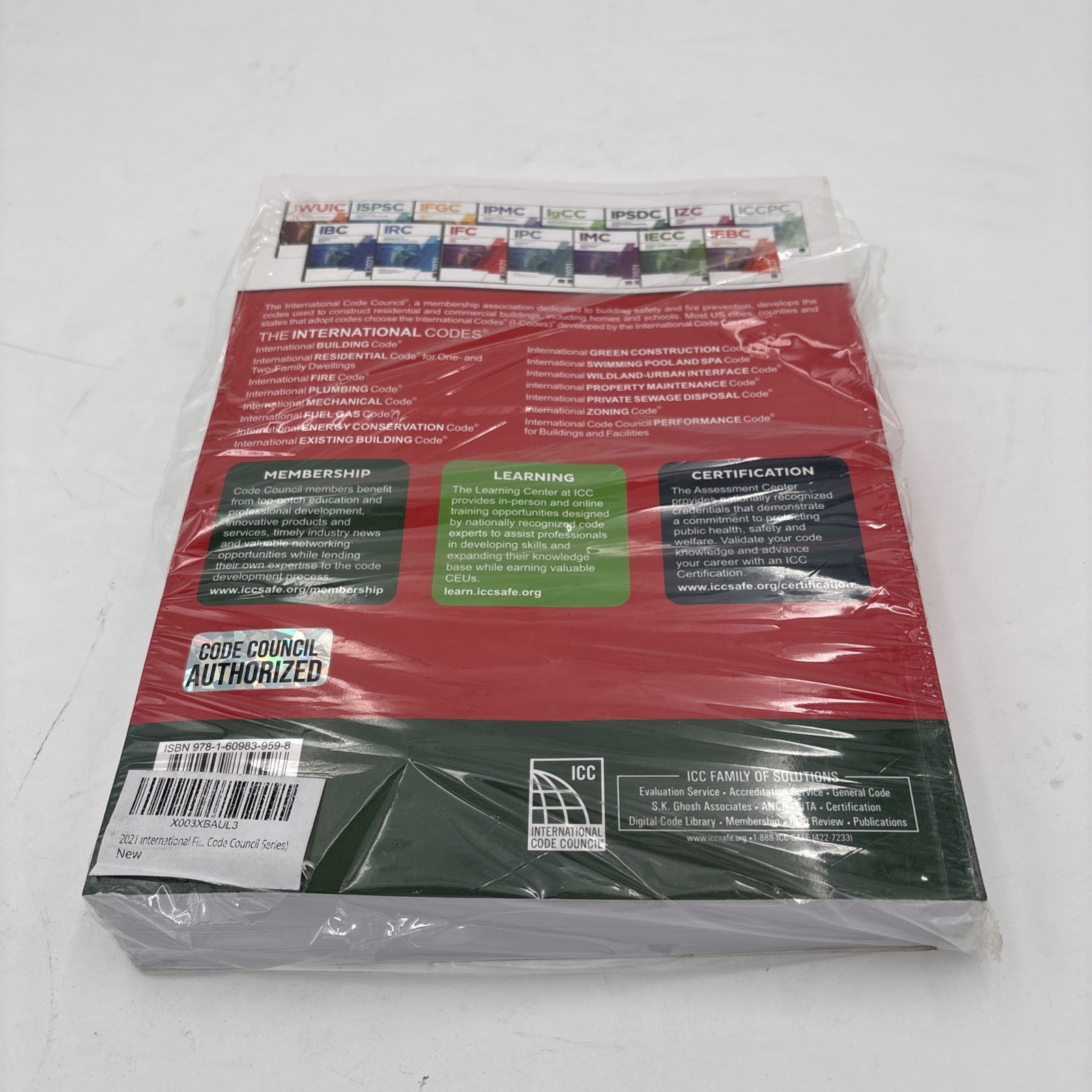 2021 International Fire Code ICC ~ NEW Sealed ~ No Highlighting~ Free Ship G3-65
