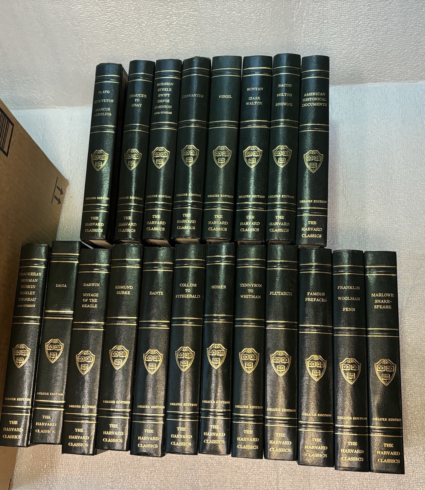 The Harvard Classics Deluxe Registered Edition 1968 61st Printing 20 Volume Set