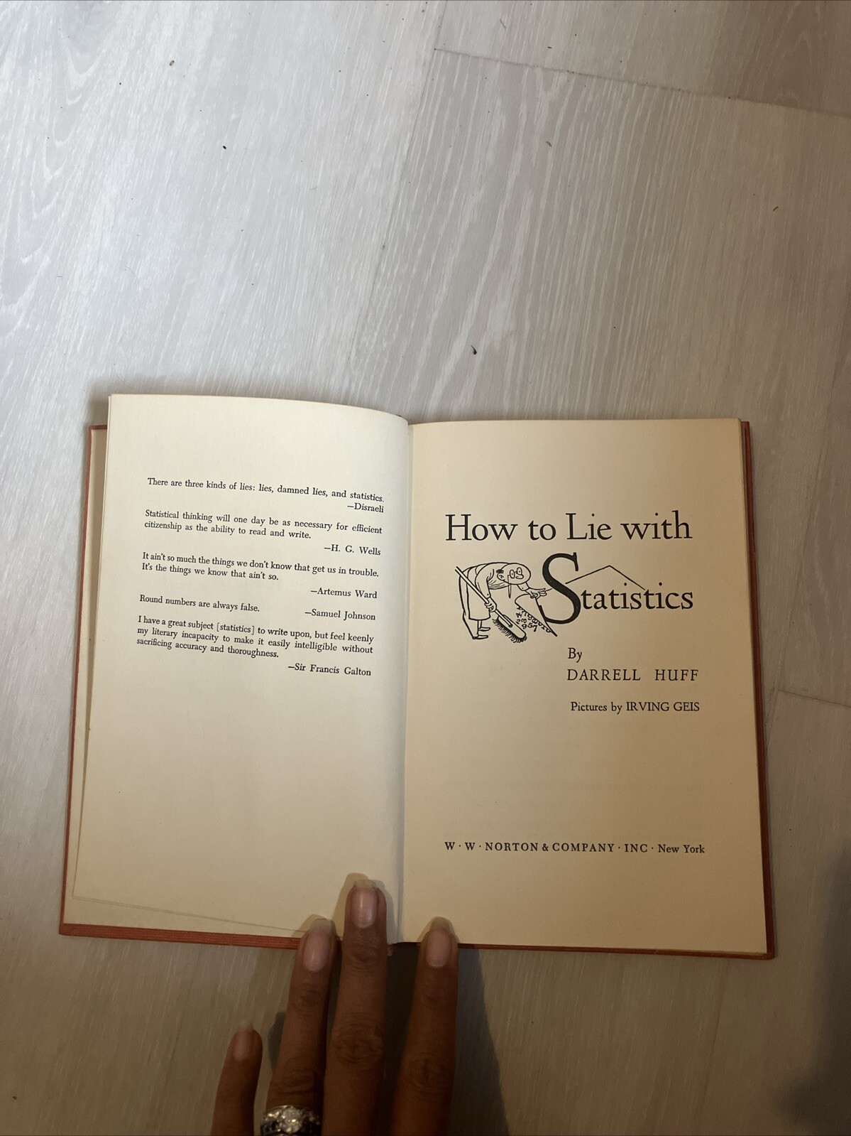 How to Lie with Statistics ~Darrell Huff ~ First Edition 1954 Vintage Book