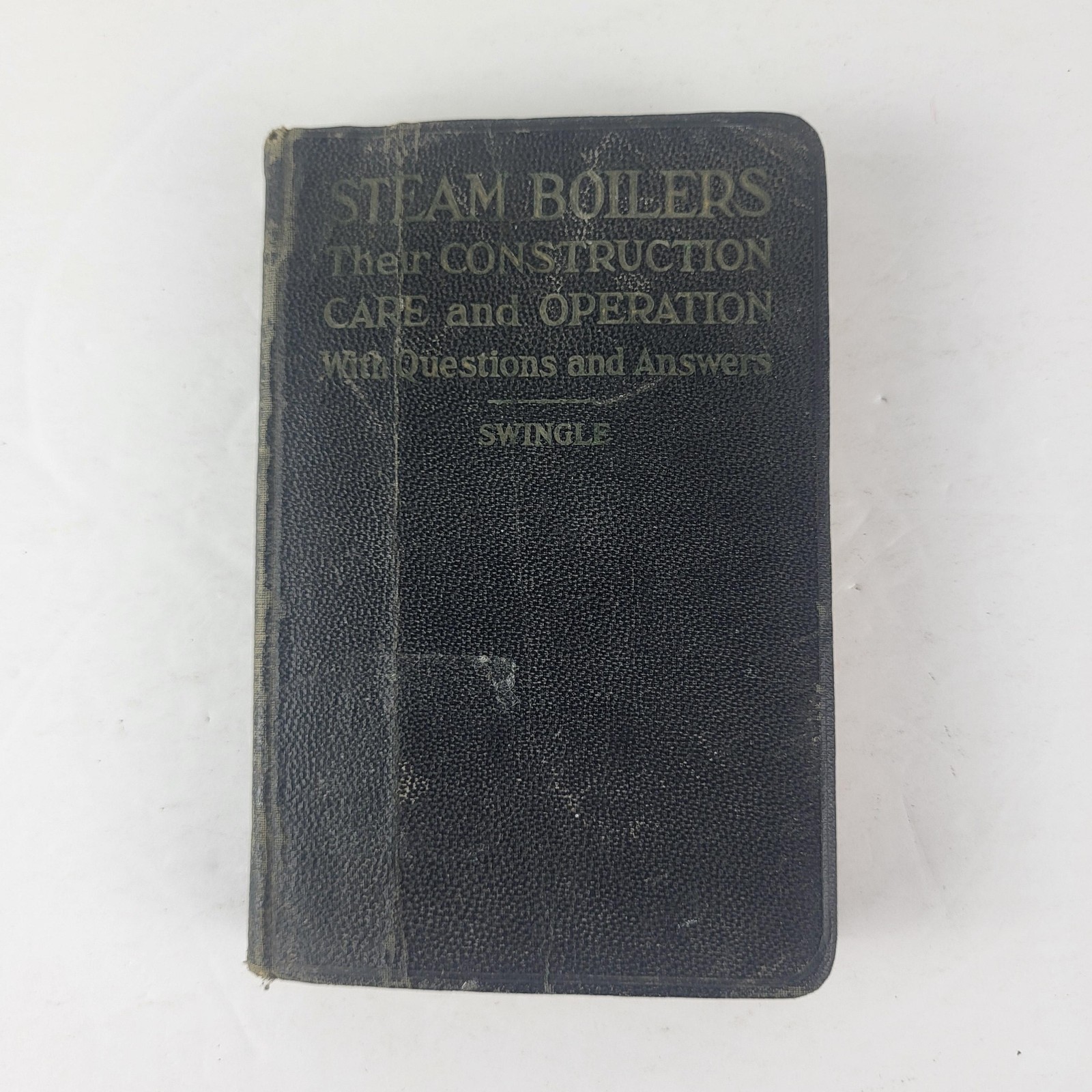 Vintage 1929 Steam Boilers Swingle Construction Care Operation Leather Book